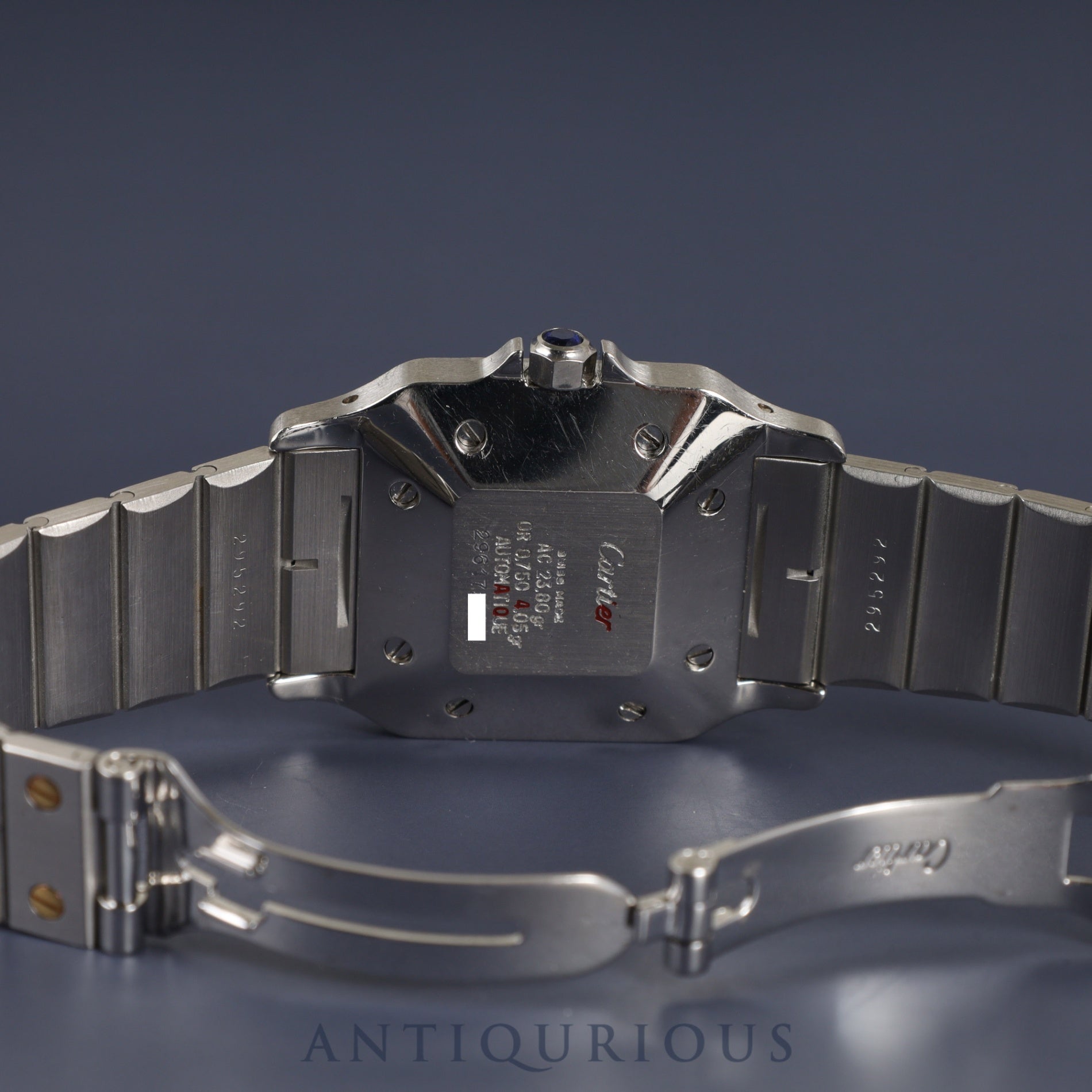 Cartier Santos Cale LM AC23.80GR OR0.750GR 4.05GR/2961 Automatic Caliber 2671 Stainless Steel/Yellow Gold White Roman Dial Overhauled