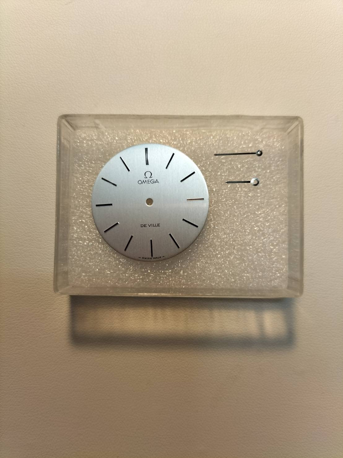 Omega De Ville 1110140 Manual winding Cal.625 SS Leather Aftermarket buckle (SS) Silver dial Genuine buckle belt Overhauled