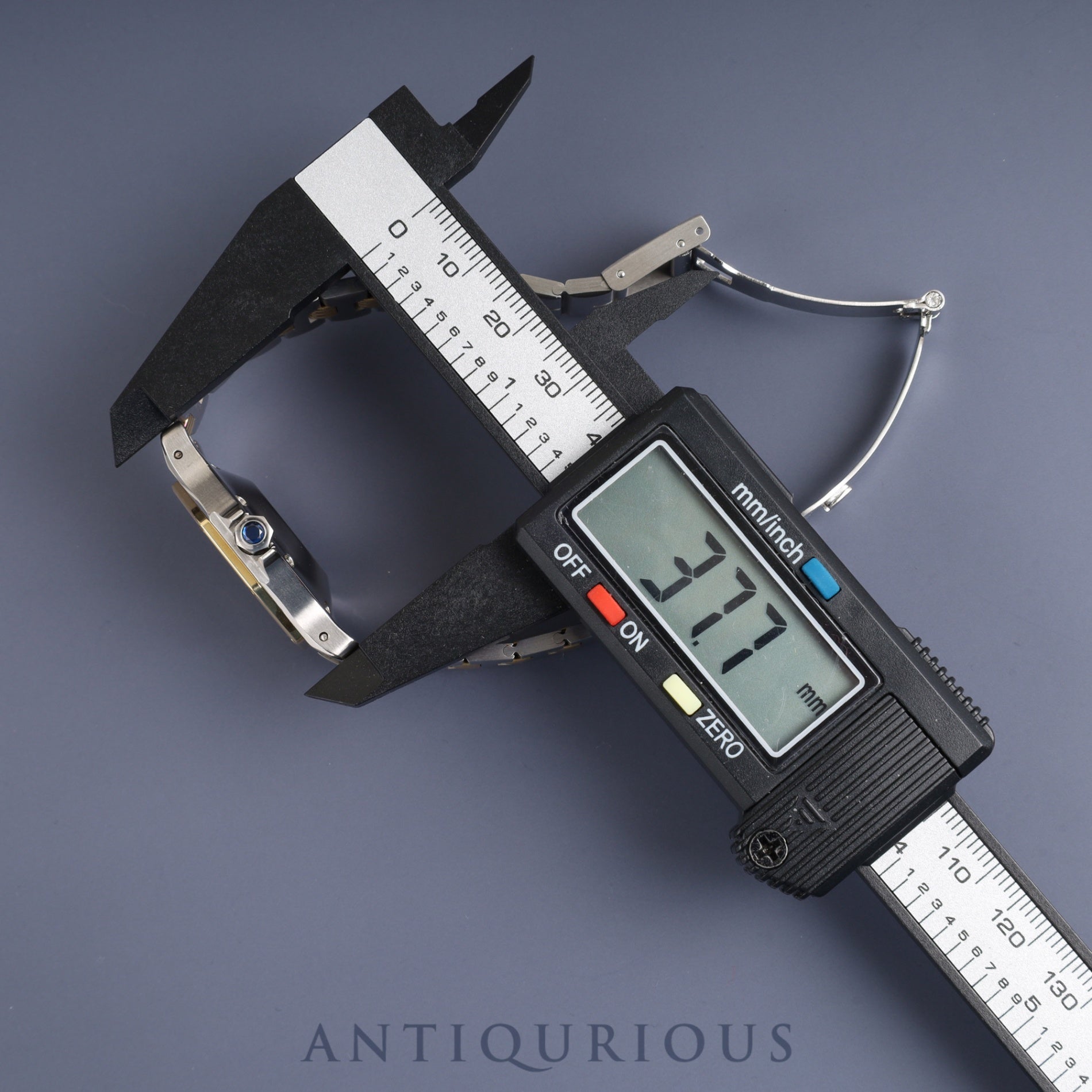 Cartier Santos Octagon LM 2966 Automatic Cal. 077 Stainless Steel/Yellow Gold White Roman Dial Overhauled