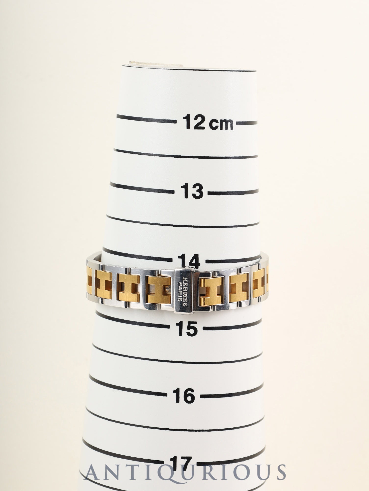 エルメス クロアジュール CR1.240 クォーツ Cal.976.001 SS/GP SS/GP ホワイト文字盤 オーバーホール済み