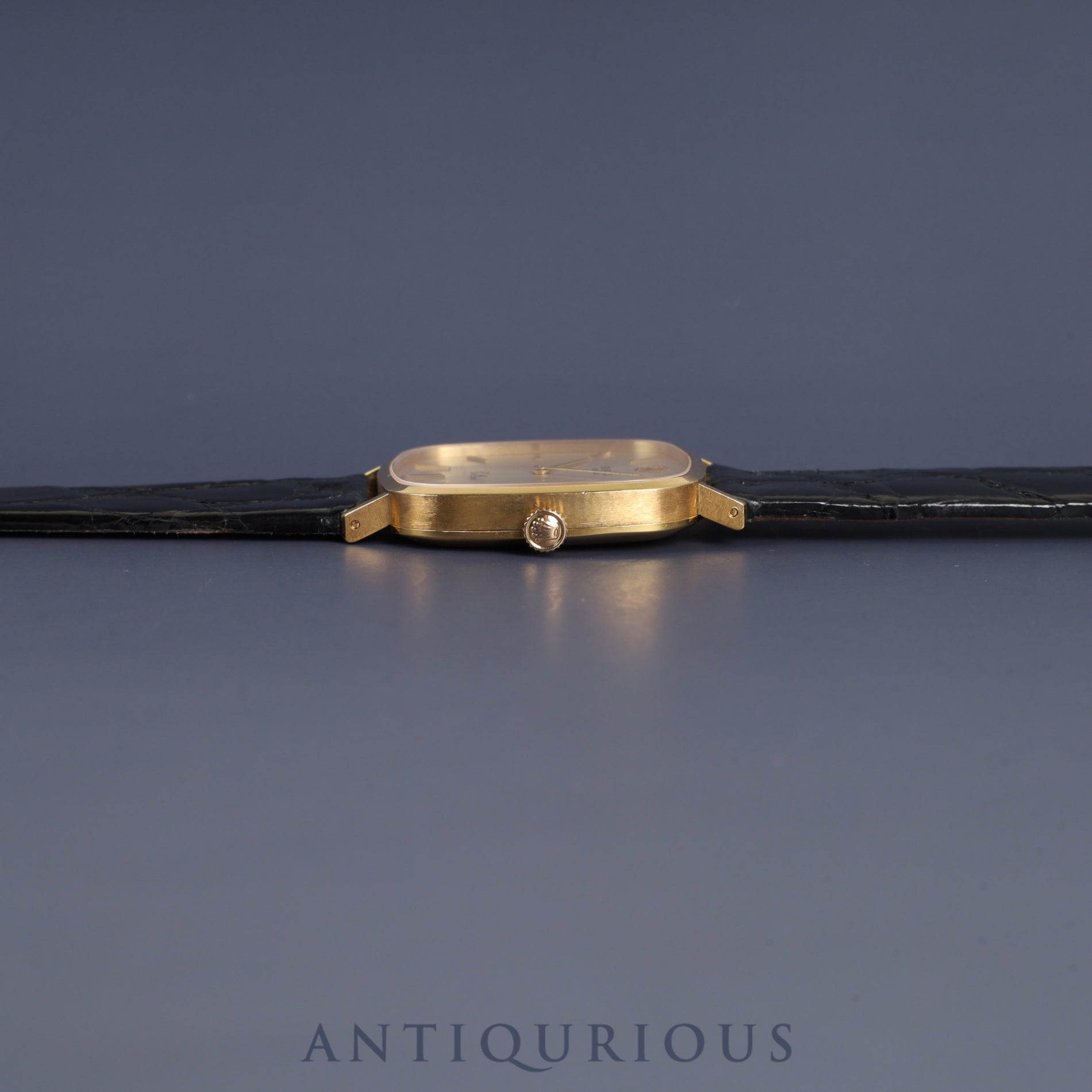 Rolex Cellini 4114/8 Manual Winding Caliber 1602 18K Leather Strap with Genuine GP Buckle Silver Dial K Serial (2001) Overhauled