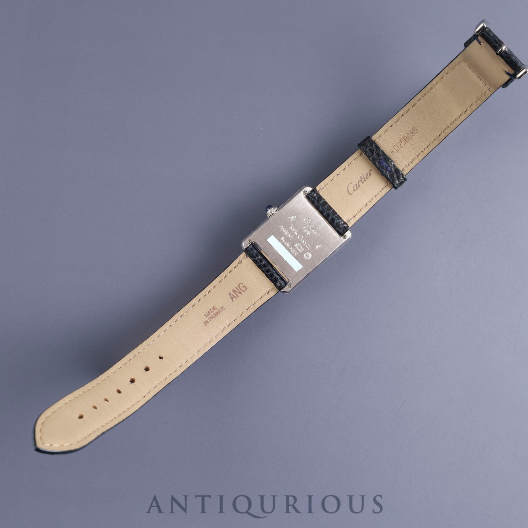 Cartier Must Tank LM 690006 Quartz Cal.690 SV925 Genuine leather strap Genuine buckle (SS) White Roman dial Overhauled and refinished to like new