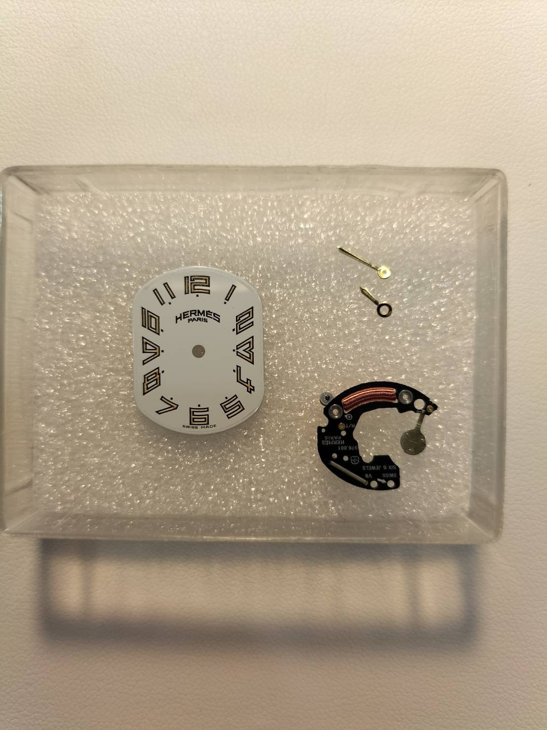 Hermes Rally RA1.240 Quartz Cal.976.001 SS/GP SS/GP White Dial Overhauled
