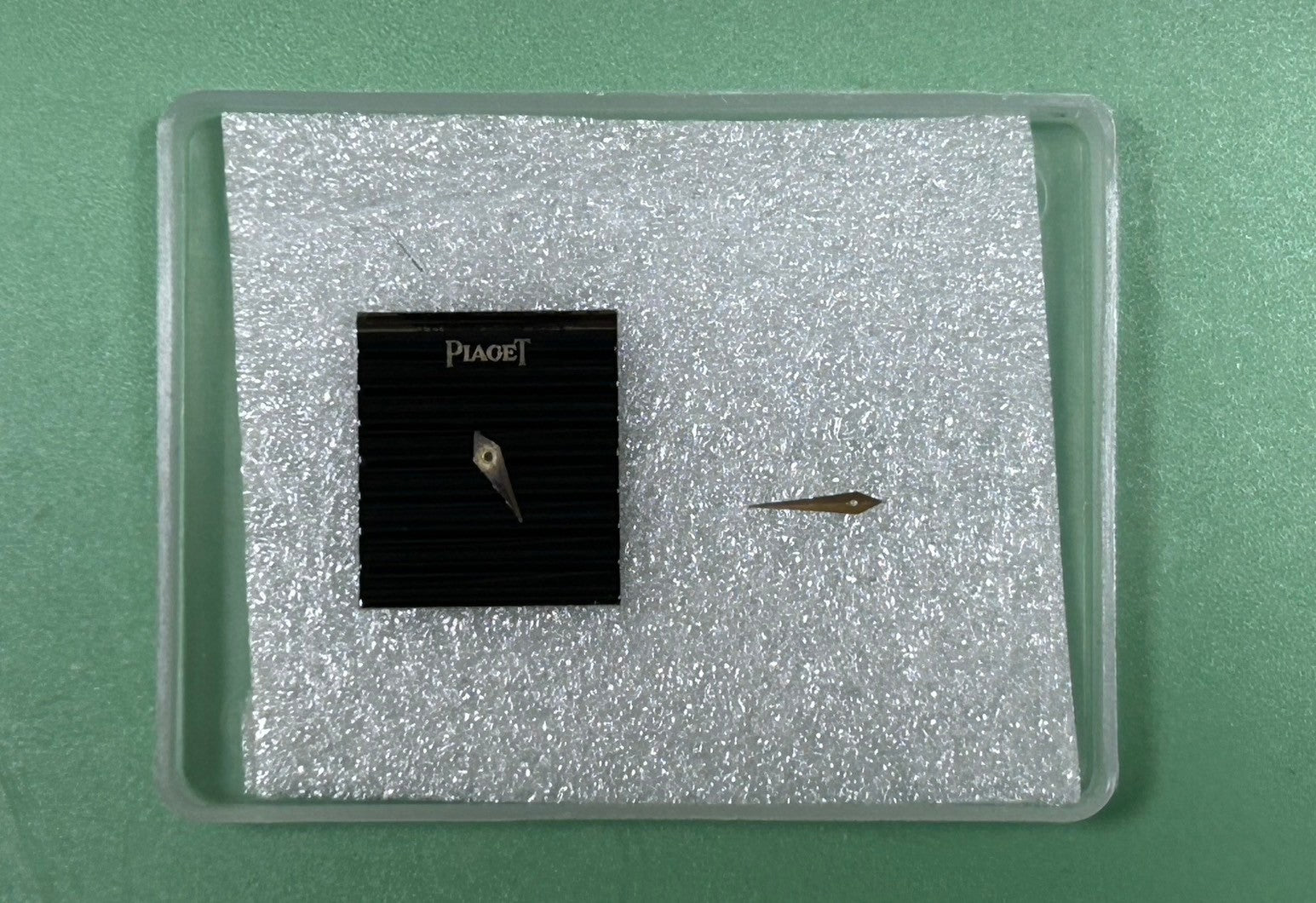 ピアジェ レクタンギュラー 40800 手巻き Cal.4P1 750 革 純正尾錠(750) ブラック文字盤 オーバーホール済み