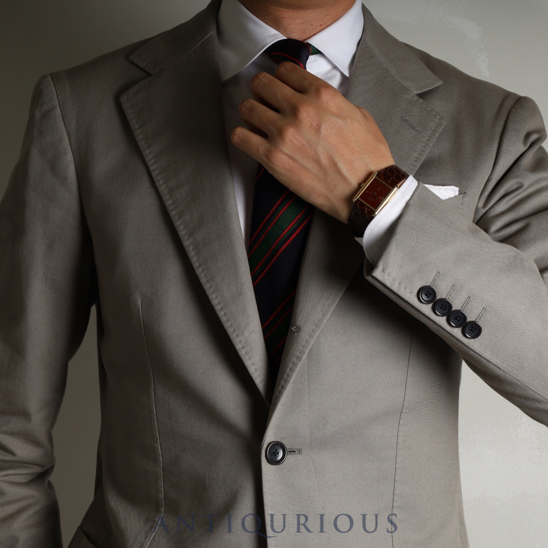 カルティエ マストタンク LM 手巻き Cal.78-1 SV925 革 純正尾錠(GP) ガーネットダイアル ボルドー文字盤オーバーホール済み