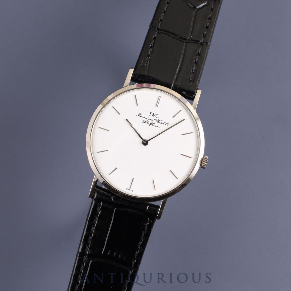 IWC ポートフィノ IW201003 手巻き Cal.1852 750 革 純正尾錠(SS)ホワイト文字盤 オーバーホール済み アイダブリュシー