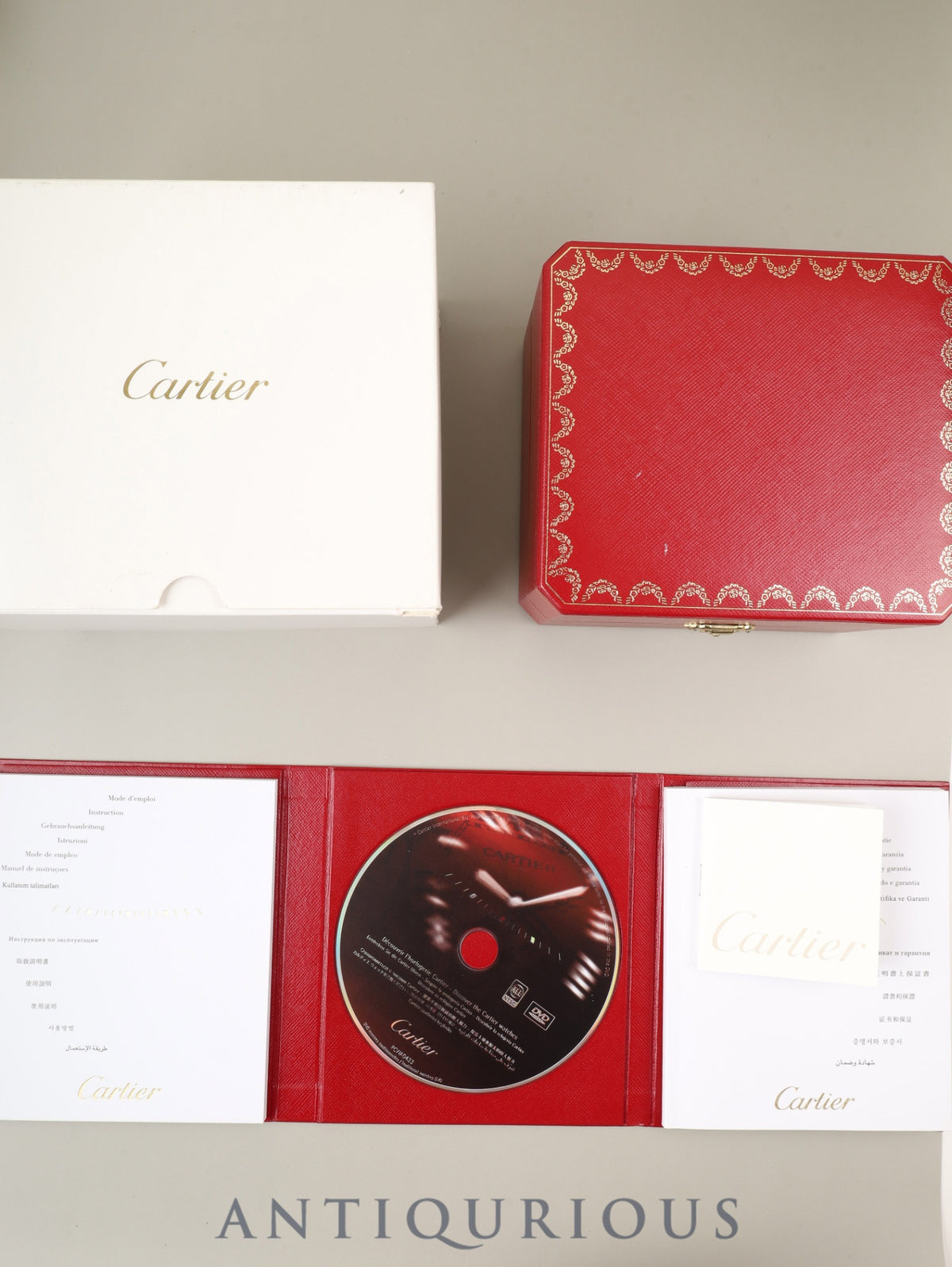 カルティエ マスト ヴァンティアン SM 1340 クォーツ Cal.690 SS SS シルバー文字盤(SWISS MADE表記)箱 保証書(2008年) 冊子 小冊子 DVD オーバーホール済み
