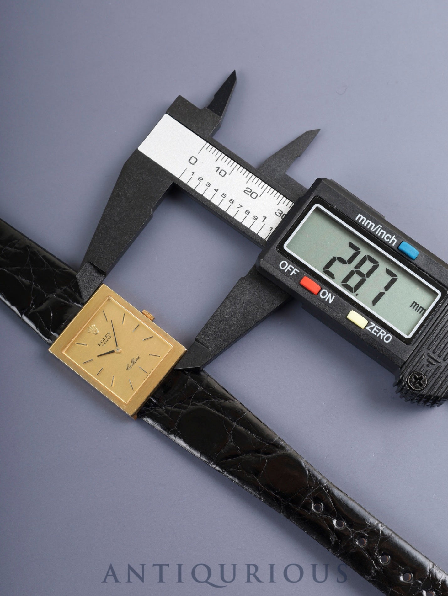 ロレックス チェリーニ 4014 手巻き Cal.1600 750YG 革 純正尾錠(GP) シャンパン文字盤 35番台(1972年) オーバーホール済み