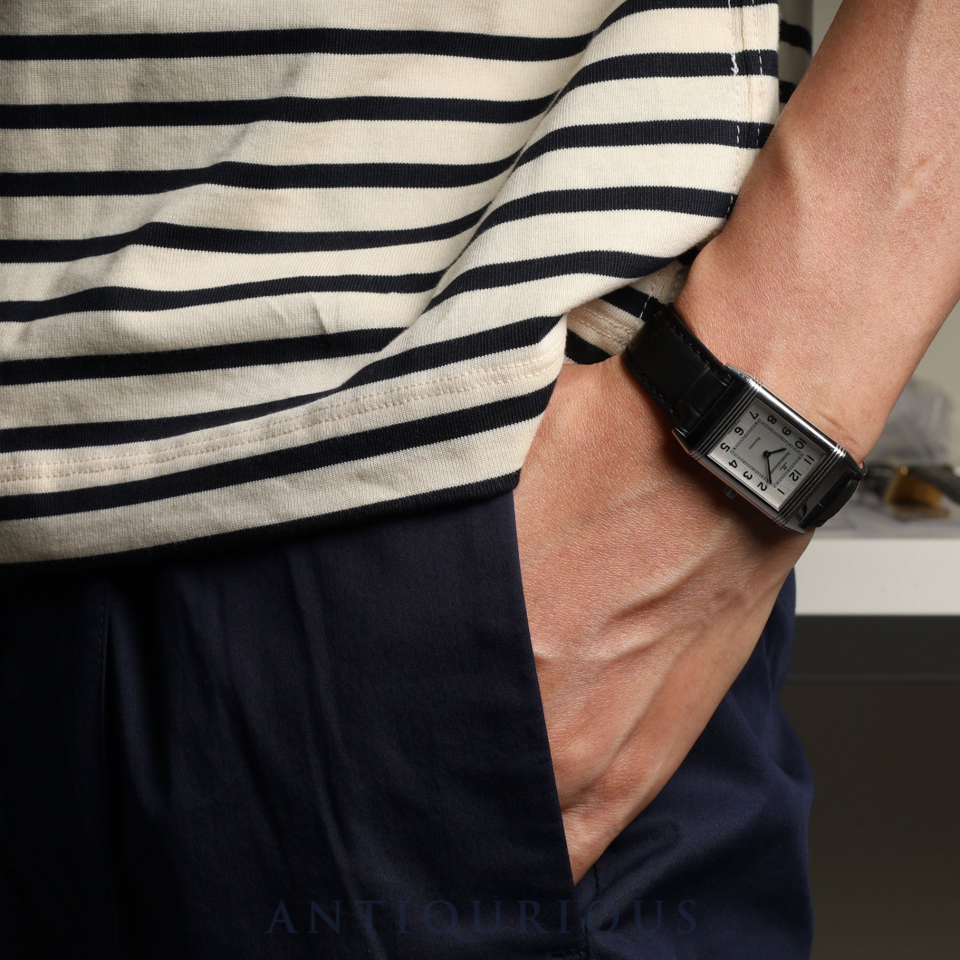 ジャガー・ルクルト レベルソ クラシック 250.8.86 手巻き Cal.846/1 SS 革 純正尾錠(SS) シルバーアラビア文字盤 オーバーホール済み