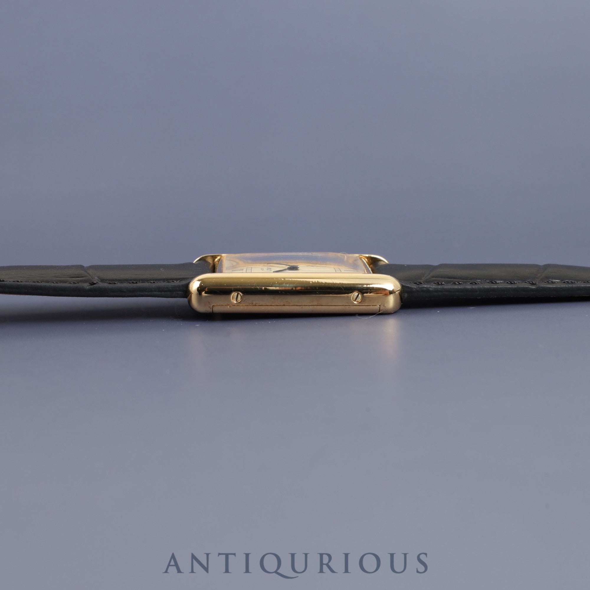 Cartier Must Tank LM Manual winding Cal.78-1 SV925 Genuine leather strap Genuine D buckle (GP) Ivory Roman dial Circa 1976-Early 1980s Overhauled