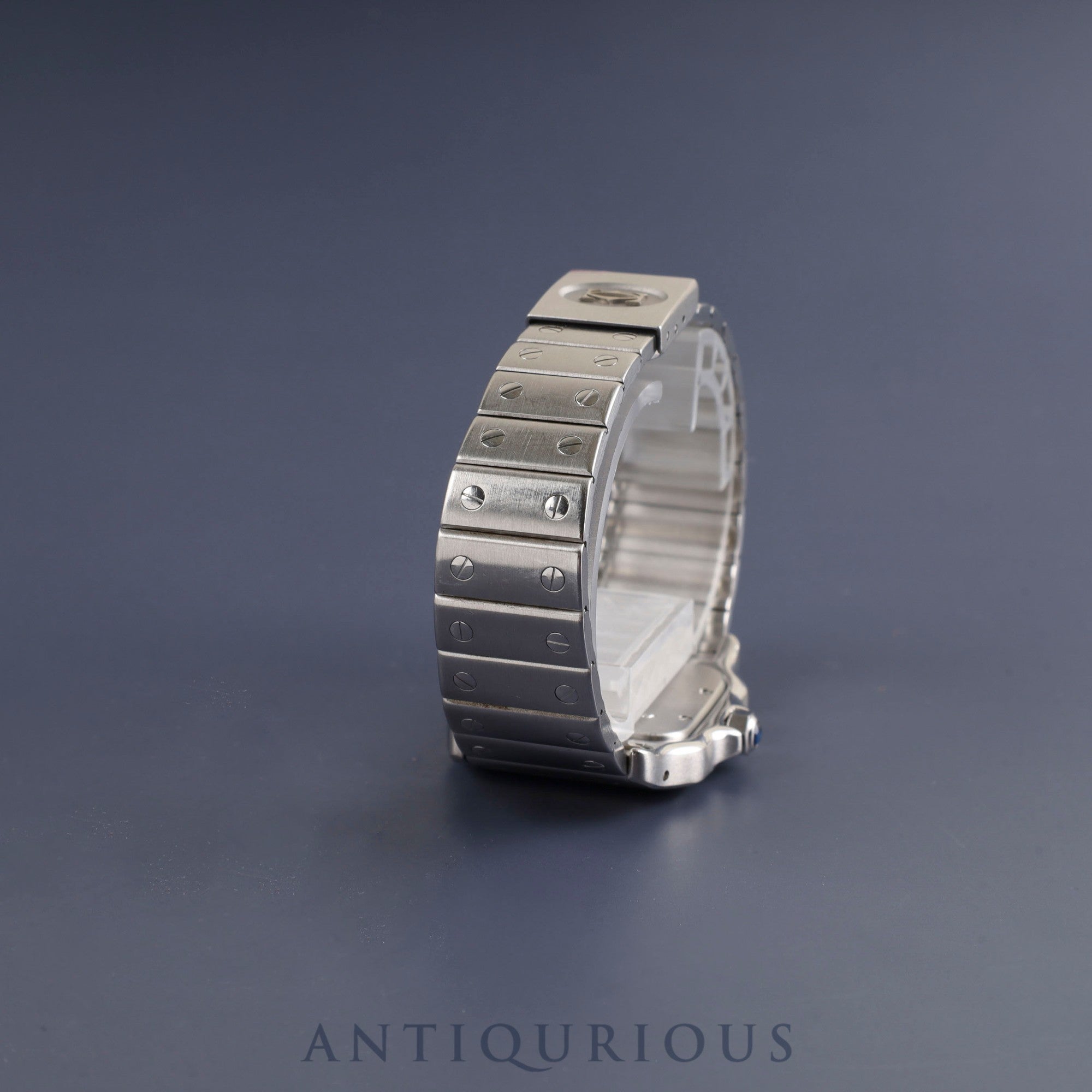 カルティエ サントス ガルベ LM W20018D6 / 987901 クォーツ Cal.87 SS SS ホワイトローマン文字盤 オーバーホール済み