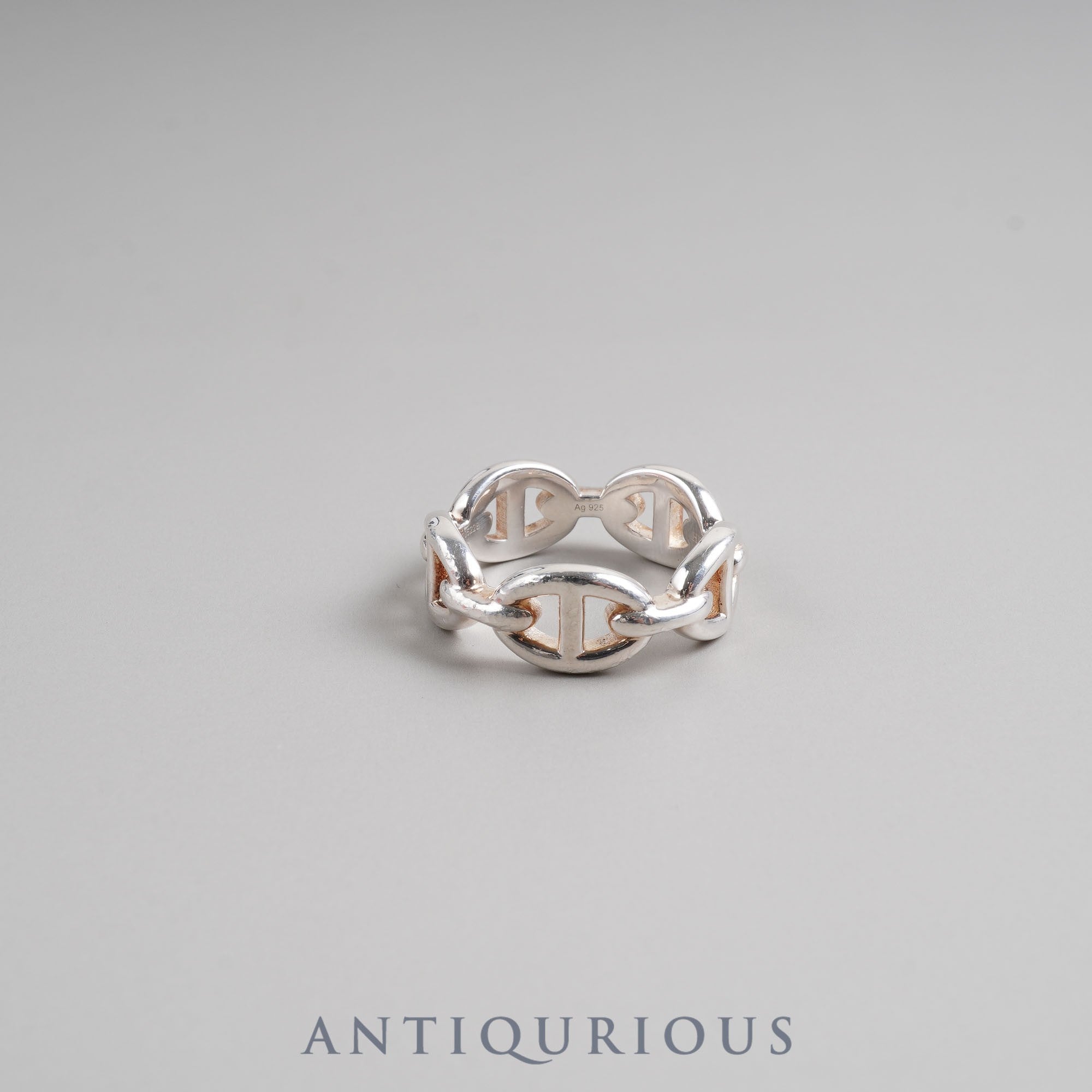 Hermes Ring Chaine d'Ancre Anchaine #55 AG925 Box Certificate