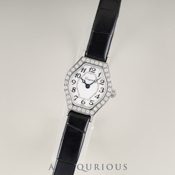 ロンジン ラ ヴィソント L5.184.0 クォーツ Cal. L963.2 SS 純正革ベルト 純正尾錠(SS)ホワイトアラビア文字盤 オーバーホール済み