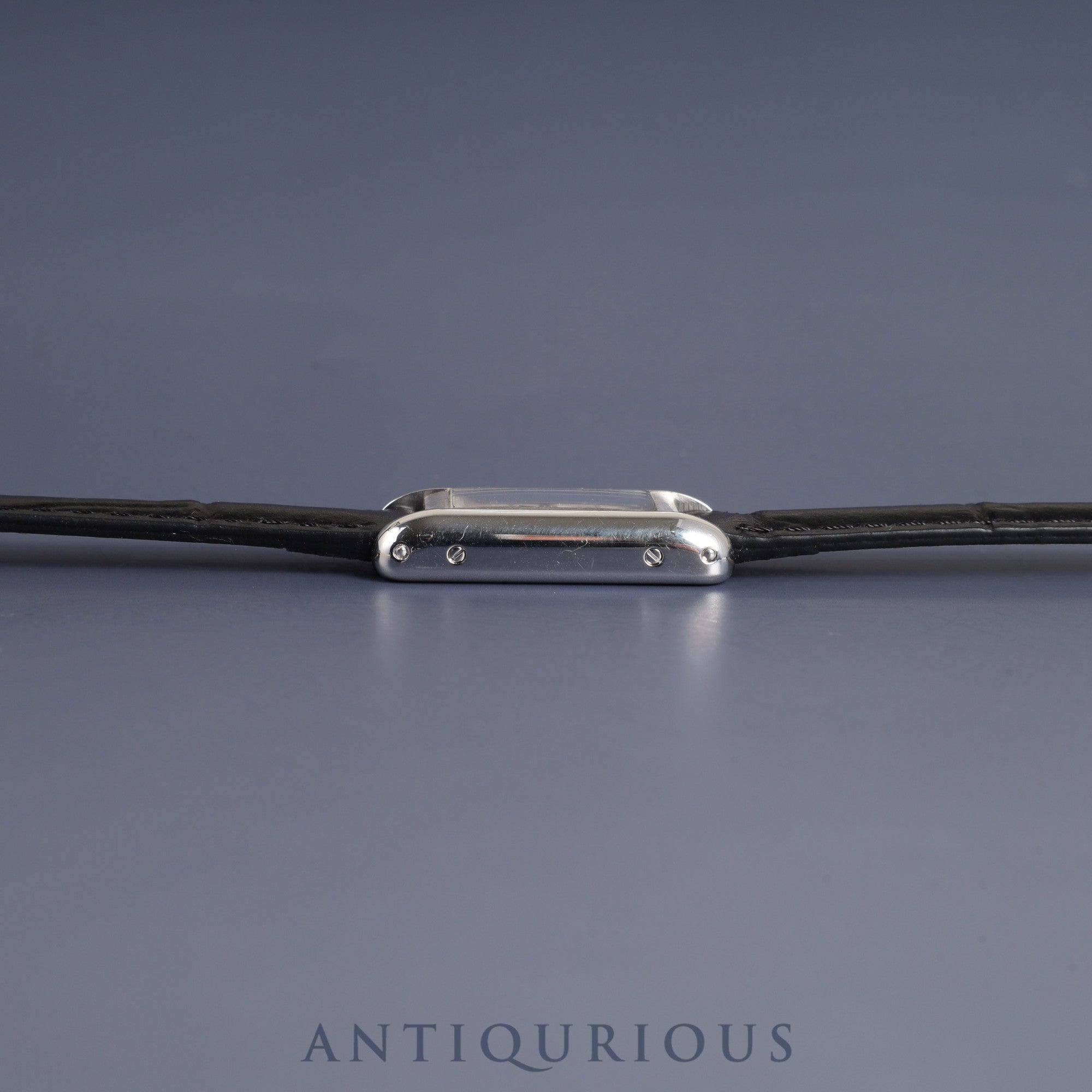 Cartier Tank Allongee SM W1532956 / 2525 Quartz Cal.028 750 Leather Genuine buckle (750) White Roman dial Warranty (2001) Overhauled After-sales service completed at Cartier boutique