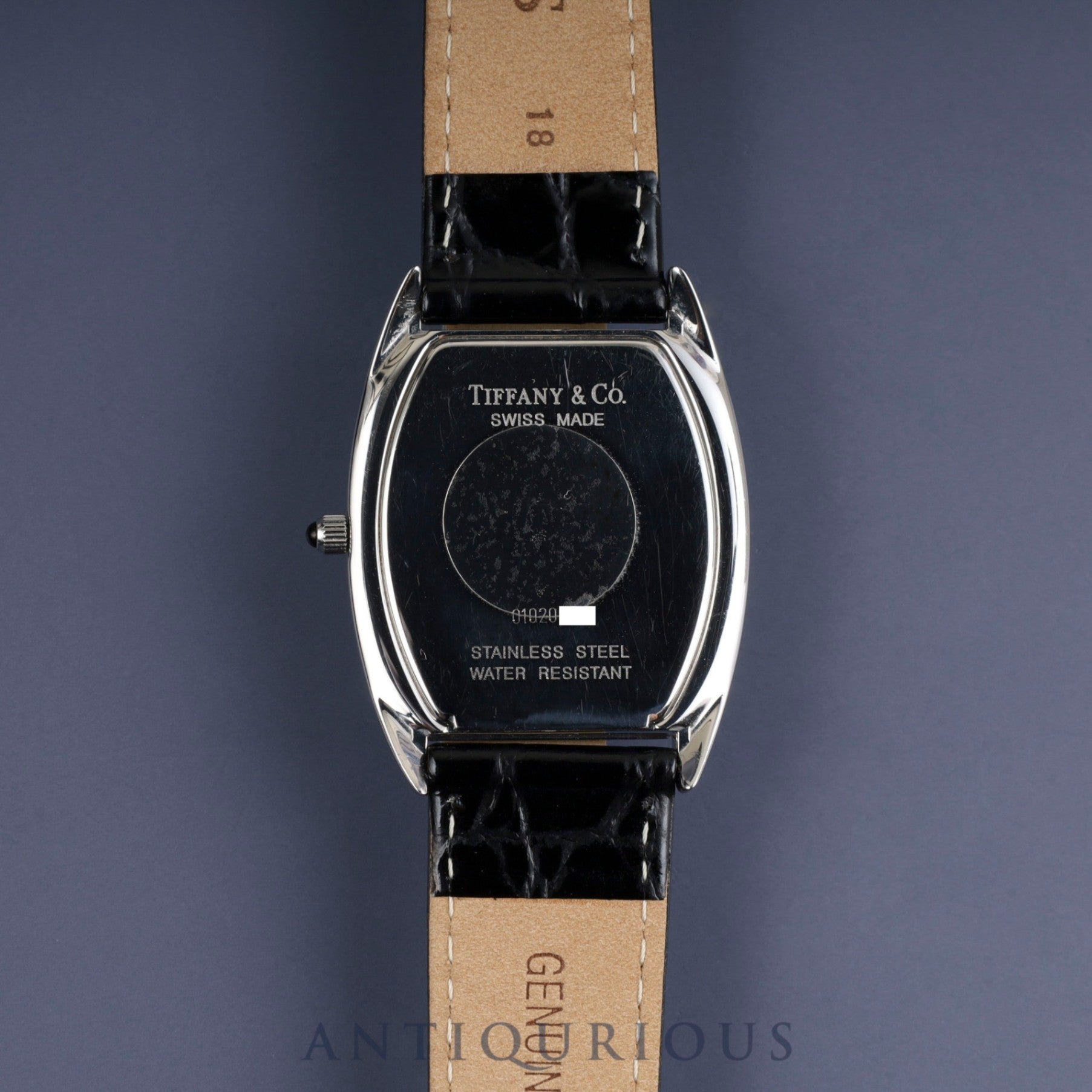 ティファニー クラシックトノー スモールセコンド 515.1018 クォーツ Cal.980.163 SS 革 純正尾錠(SS) ホワイトアラビア文字盤 オーバーホール済み