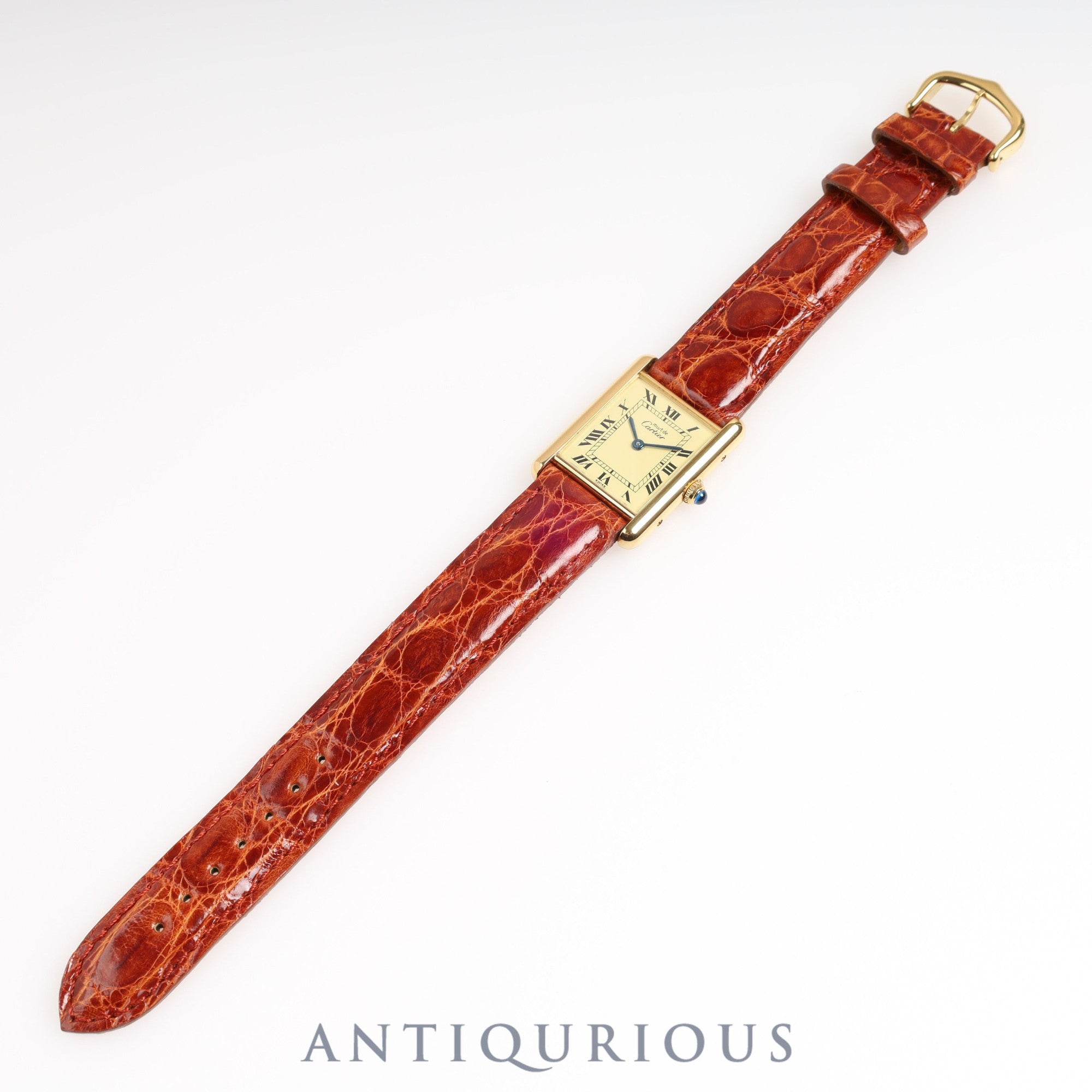 Cartier Must Tank LM QZ Ivory Roman Dial