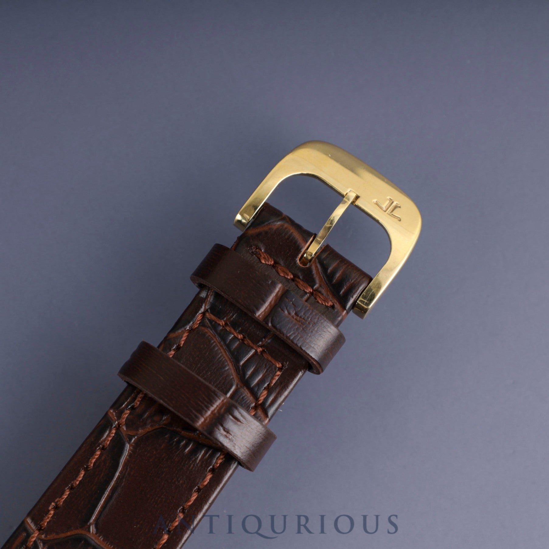 ジャガー・ルクルト ジェントローム 152.1.81 手巻き Cal.818/4 750 革 純正尾錠(750) ホワイト文字盤 純正革替えベルト オーバーホール済み