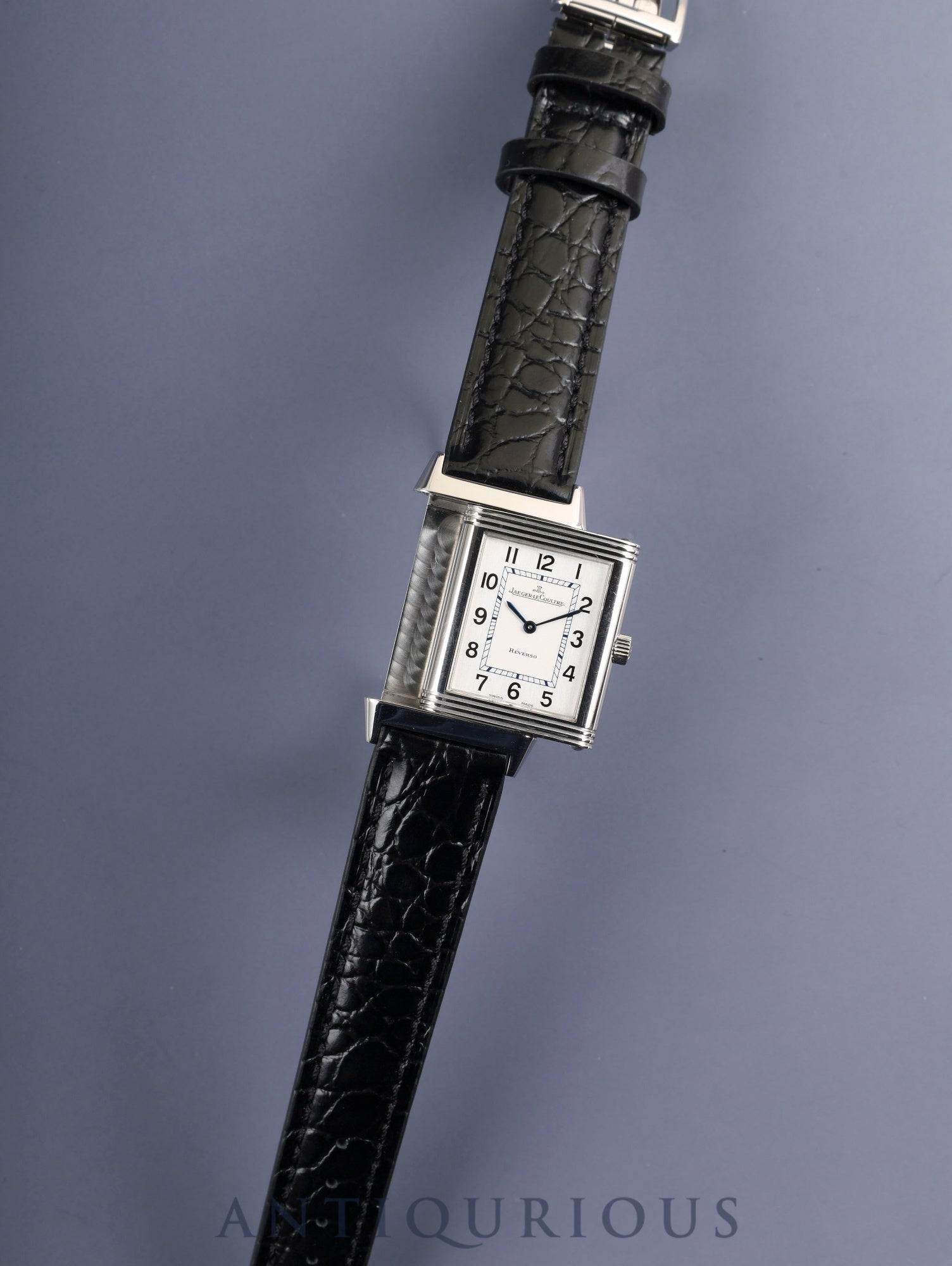 ジャガー・ルクルト レベルソ クラシック 252.8.86 / Q2508410 手巻き Cal.846/1 SS 革 純正バックル(SS) シルバーアラビア文字盤 オーバーホール済み