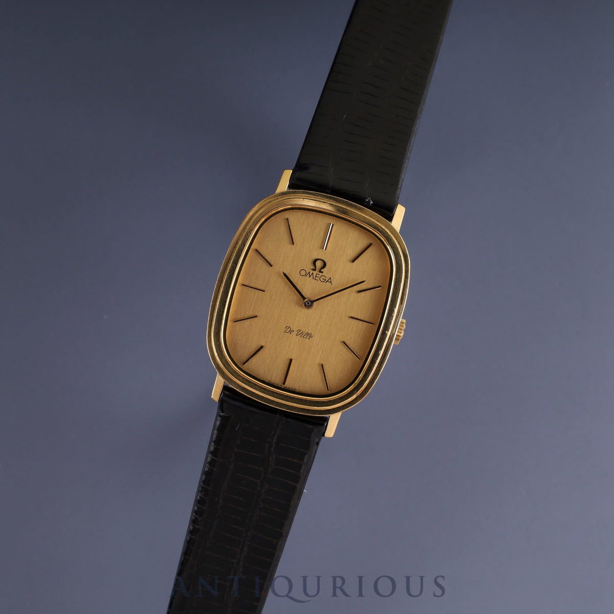 Omega De Ville 511.0472 Manual winding Cal.625 GP Leather Aftermarket buckle (GP) Champagne dial 1970s Overhauled