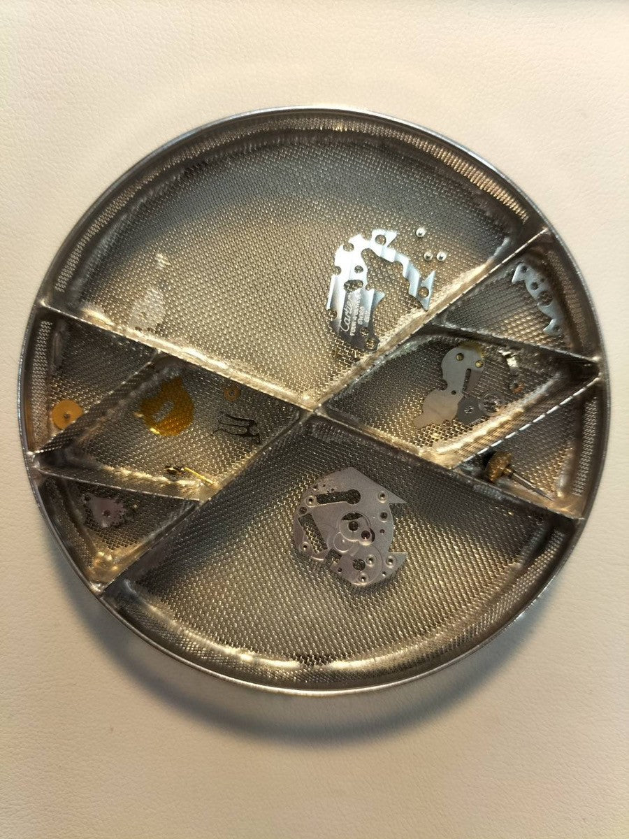 カルティエ マストタンク SM W1003153 / 5057001 クォーツ Cal.057 SV925 革 純正尾錠(GP)アイボリーローマン文字盤 オーバーホール済み 新品仕上げ済み