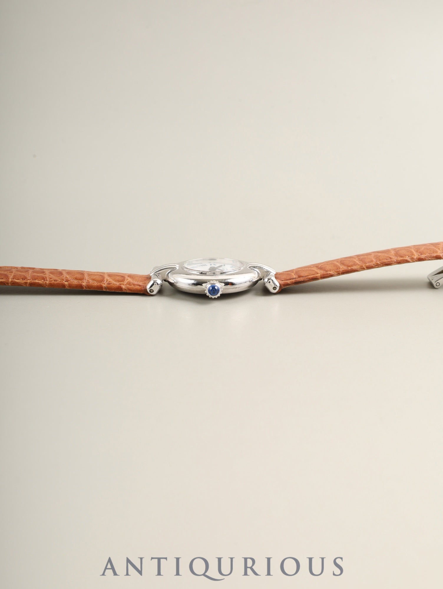 Cartier Must Colisee 690002 Quartz Cal.690 SV925 Leather Genuine D-buckle (SS) White Roman Dial (SWISS marking) Overhauled