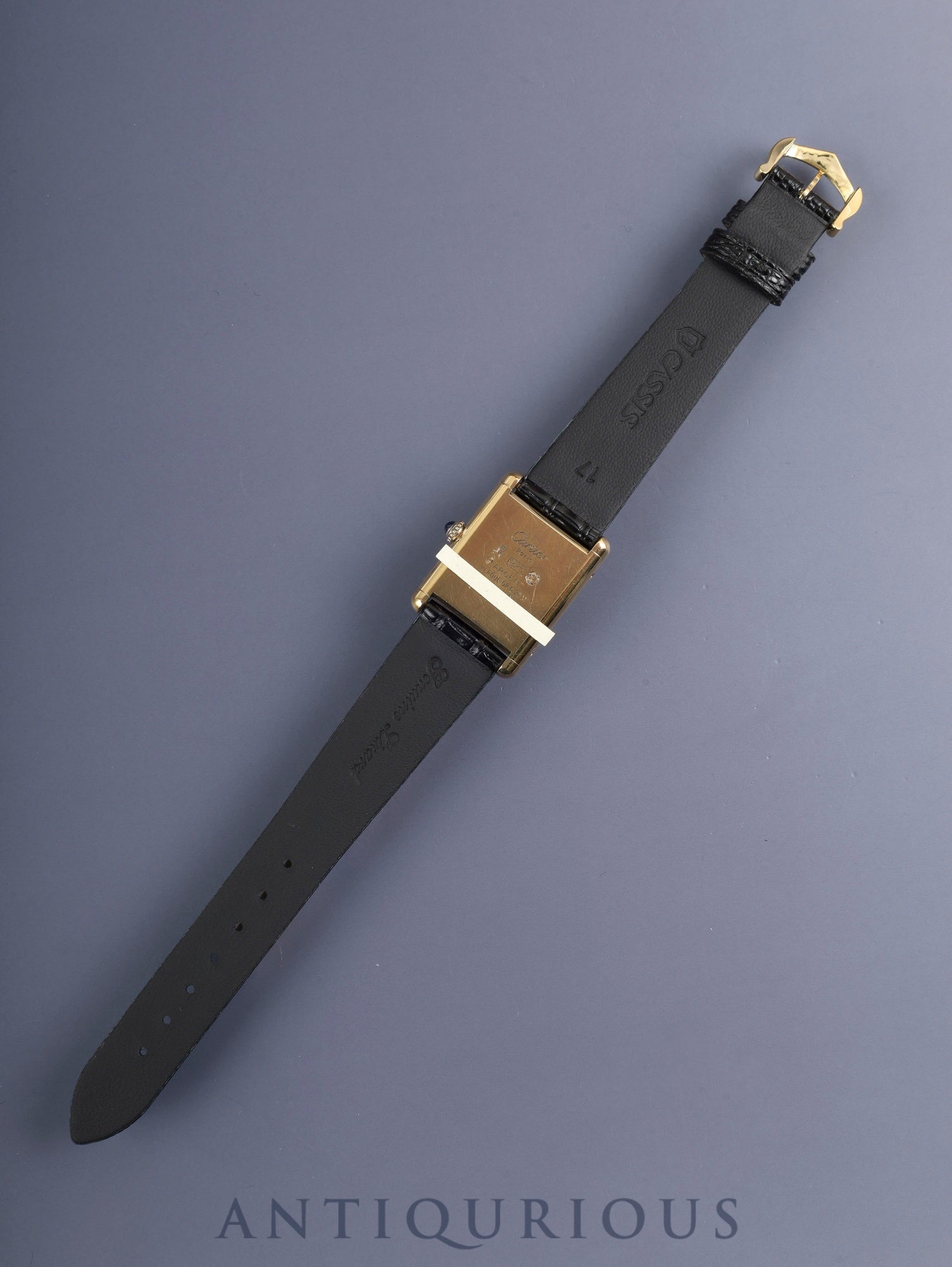 カルティエ マストタンク LM 手巻き Cal.78-1 SV925 革 純正尾錠(GP)アイボリーローマン文字盤(SWISS表記)オーバーホール済み