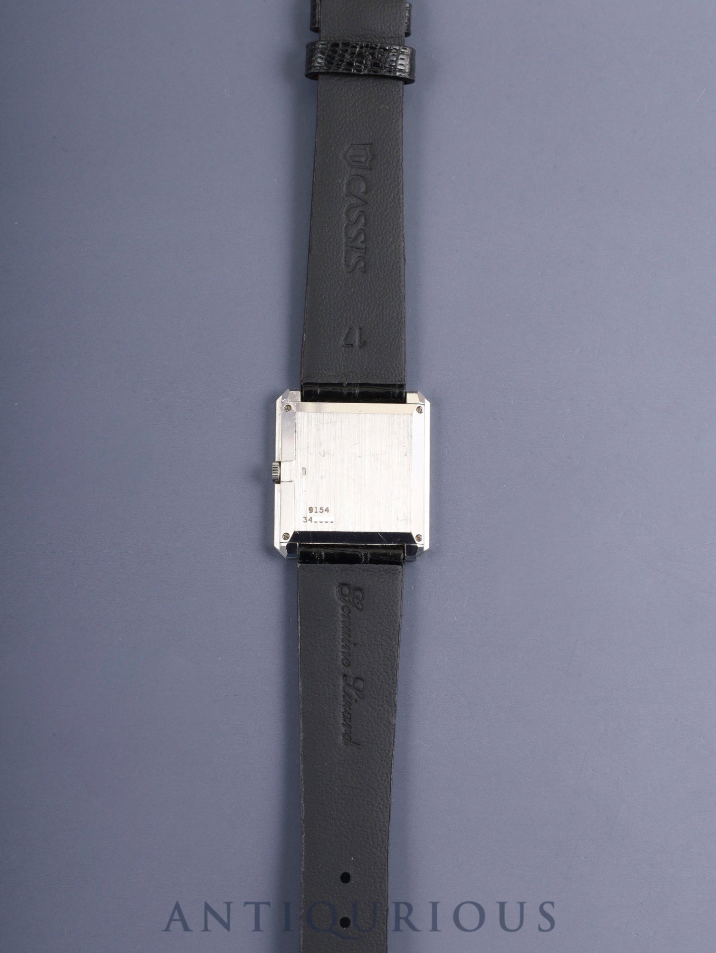 Piaget Protocole 9154 Manual Winding Cal.9P2 750WG Leather Original Pin Buckle (750WG) Black / Silver Dial With Original Leather Strap Overhauled