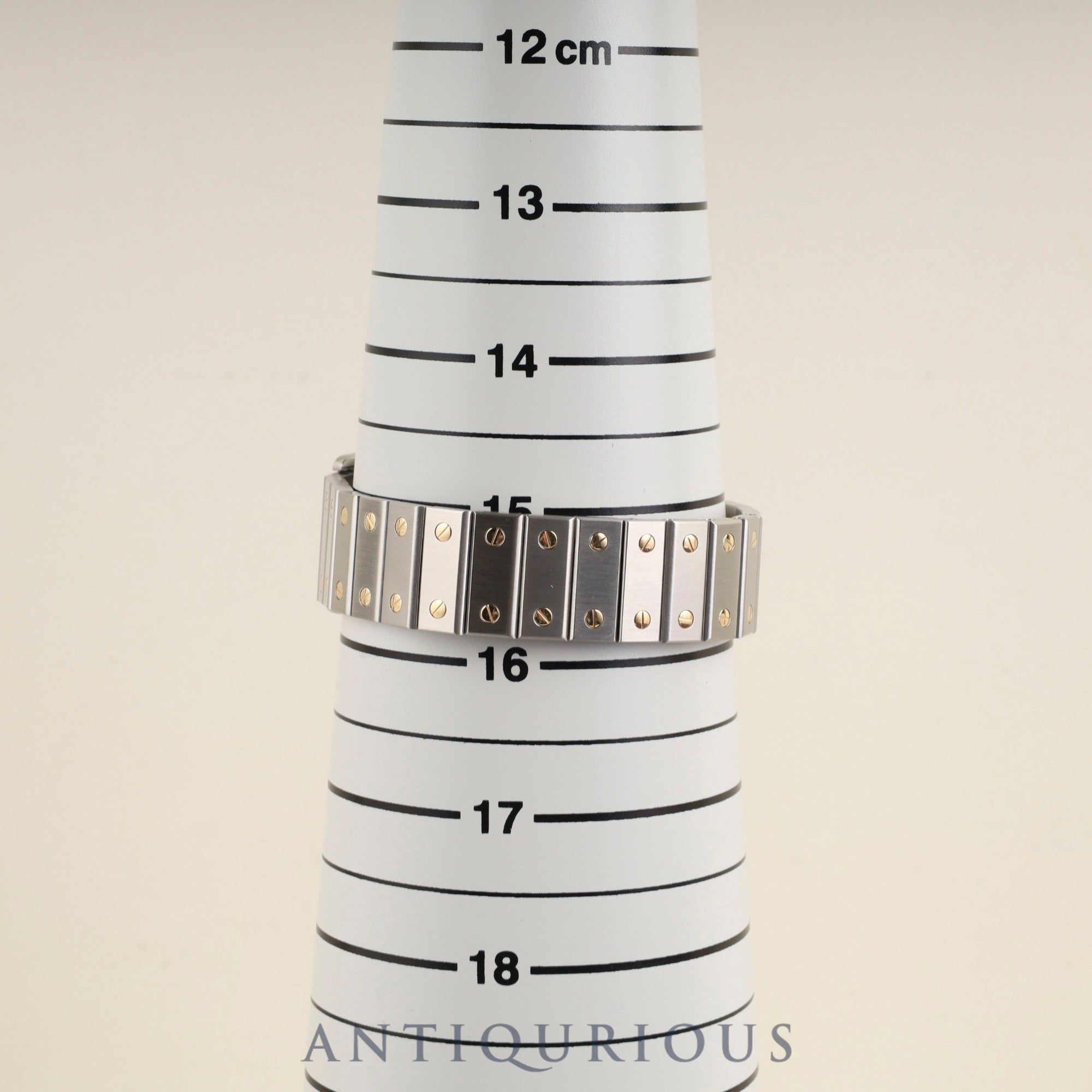 カルティエ サントス ガルベ LM 81036283 / 1172961 自動巻き SS/YG SS/YG ホワイトローマン文字盤 カルティエブティックにてコンプリートサービス済み 新品ブレス交換済み