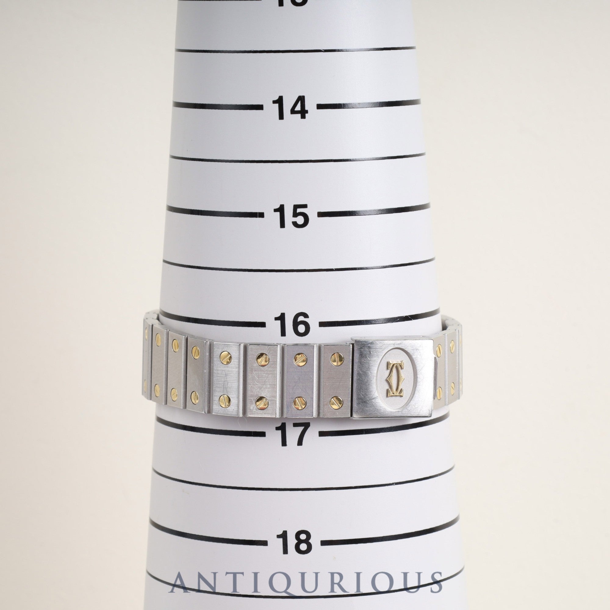 Cartier Santos Vendome LM 83041488 / 8191 Quartz SS/YG SS /YG Grey Ghost Dial Complete service completed at Cartier boutique