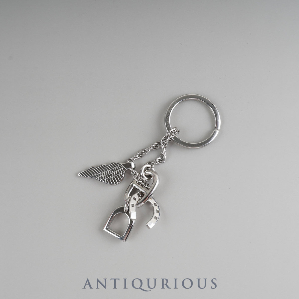 Hermès Bon Voyage keychain, stainless steel, box, dust bag, booklet, tag