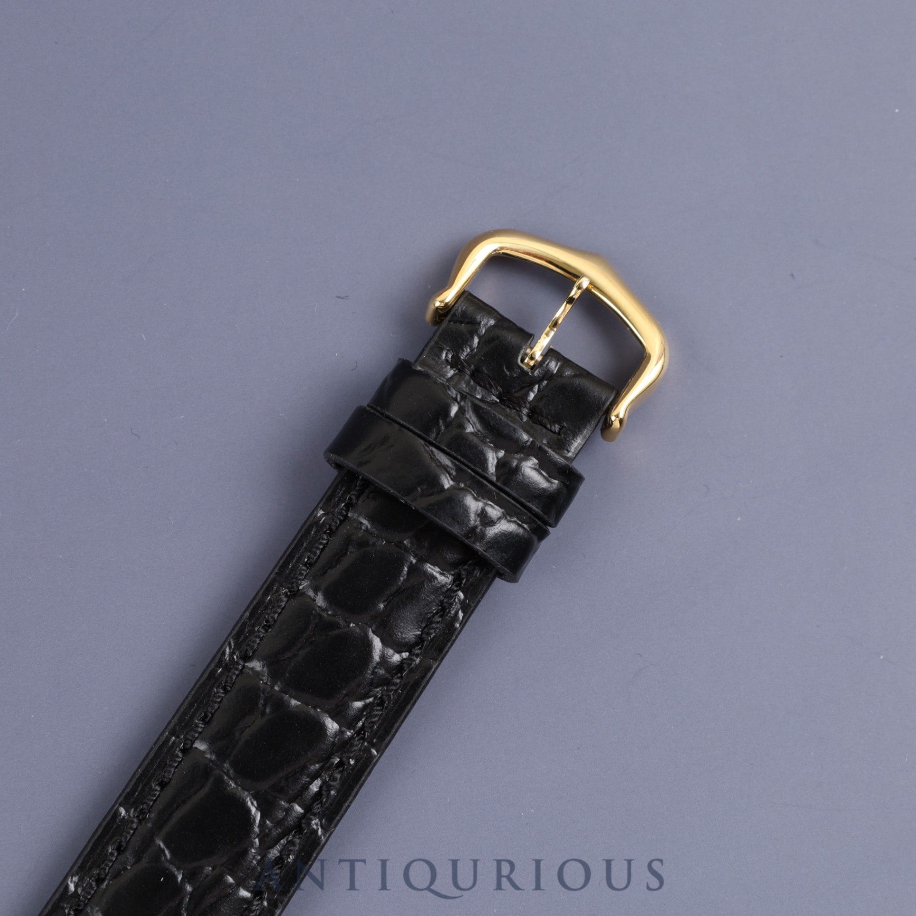 Cartier Must Tank LM Manual winding Cal.78-1 SV925 Leather Genuine buckle (GP) Black Roman dial Overhauled