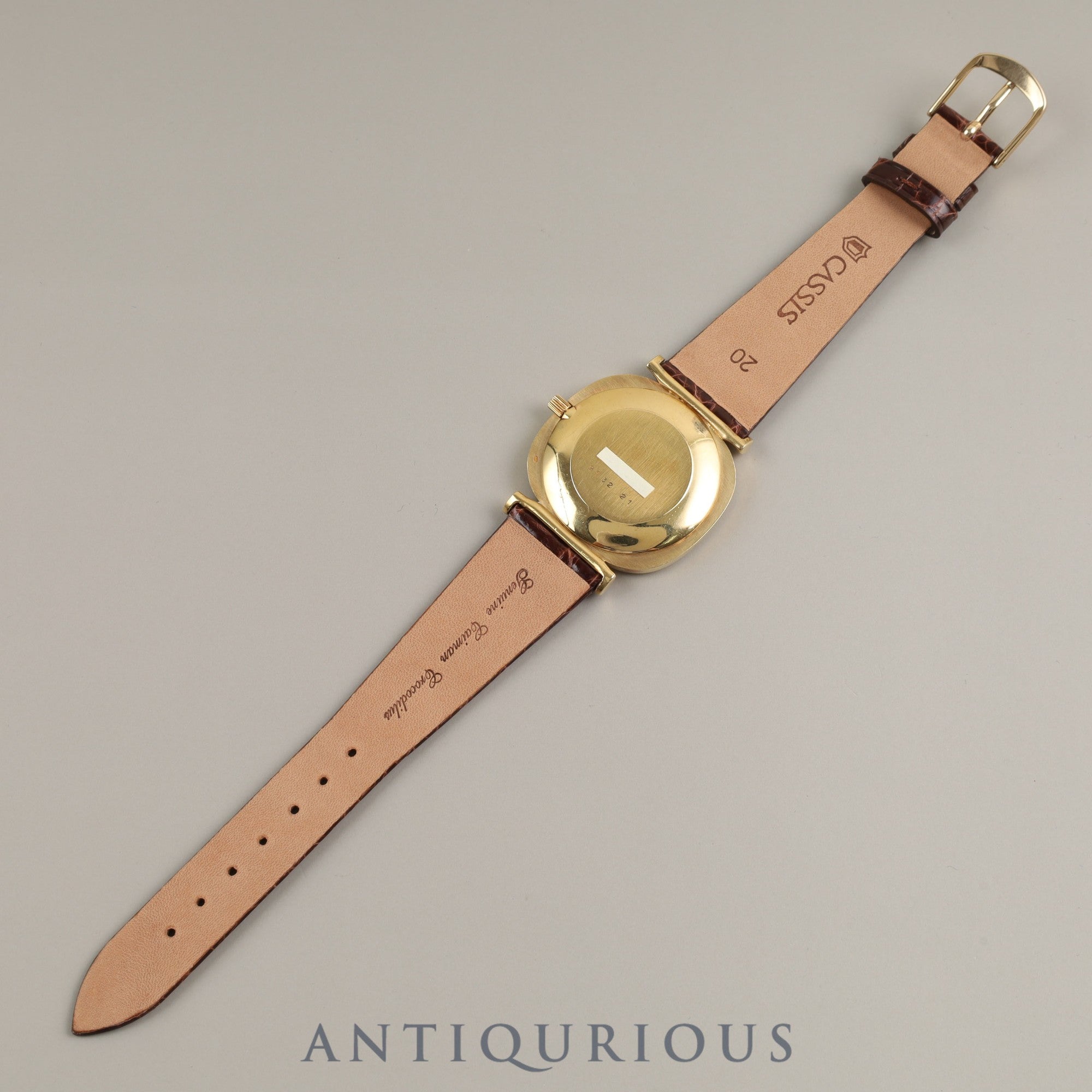 ジャガー・ルクルト クッション 9132 21 手巻き YGケース タイガーアイ文字盤