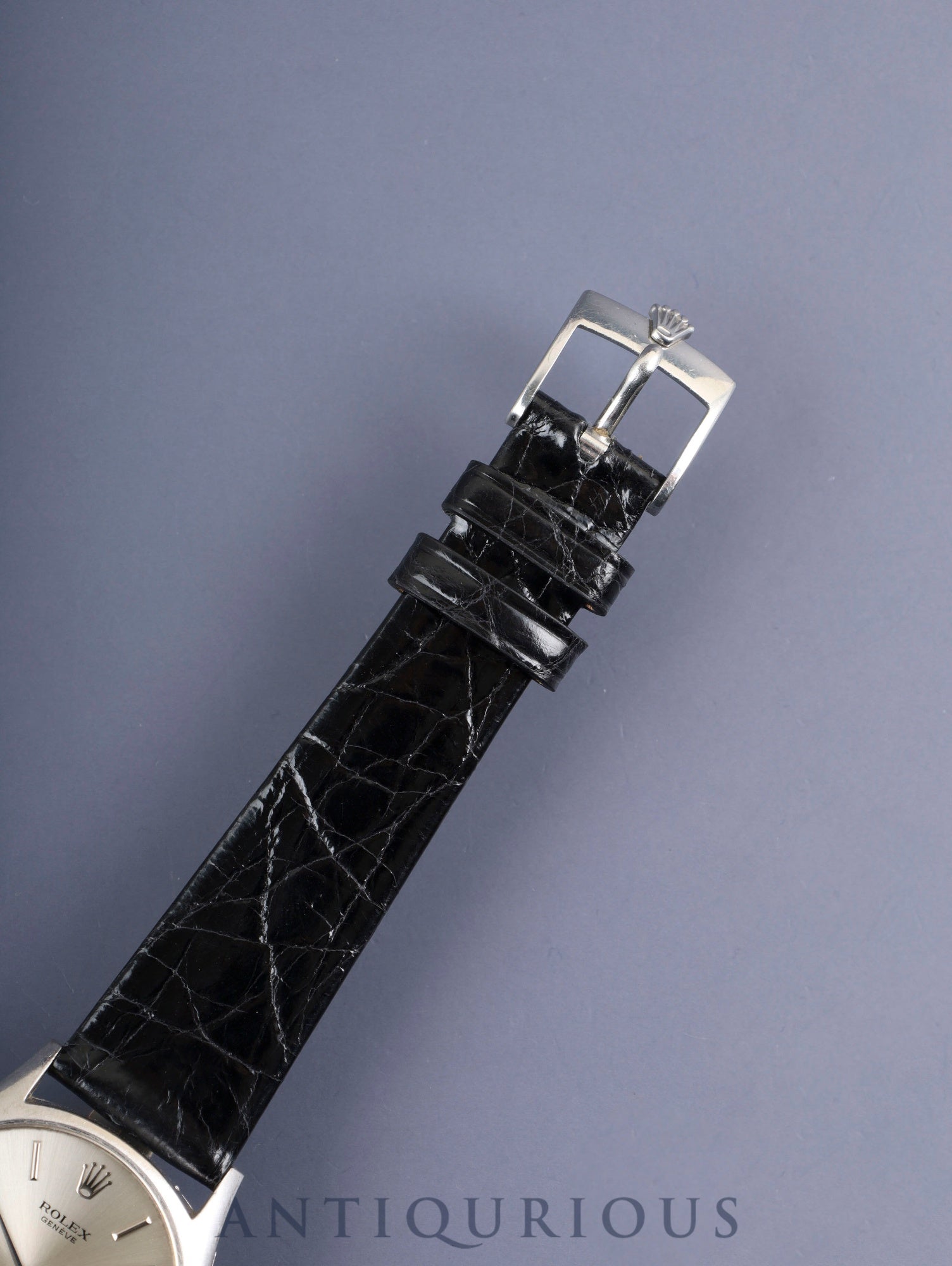 ロレックス チェリーニ 3804 手巻き Cal.1600 18K 革 純正尾錠(SS)シルバー文字盤 26番台(1968年)オーバーホール済み