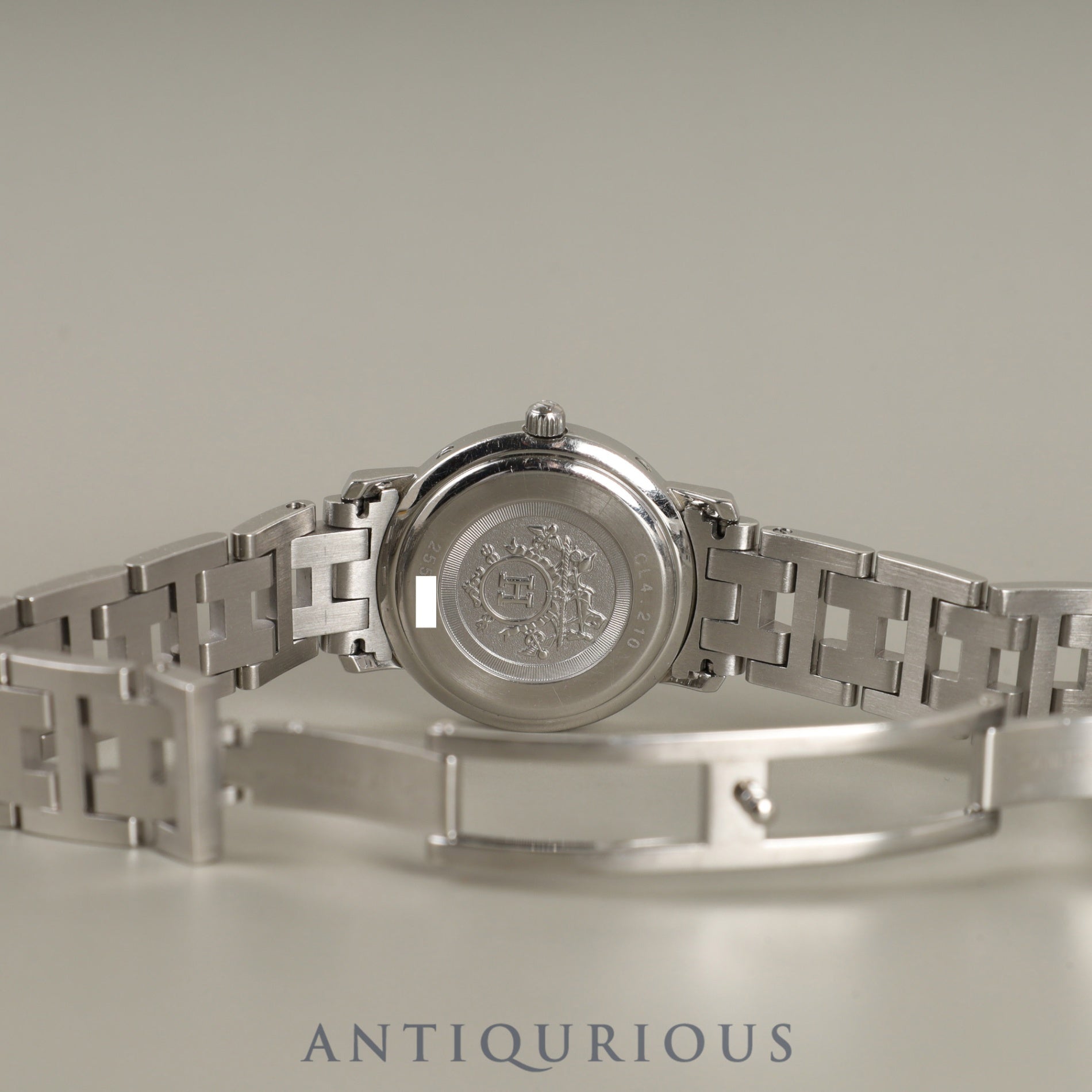 Hermes Clipper CL4.210 Quartz SS SS White Arabic Dial Overhauled