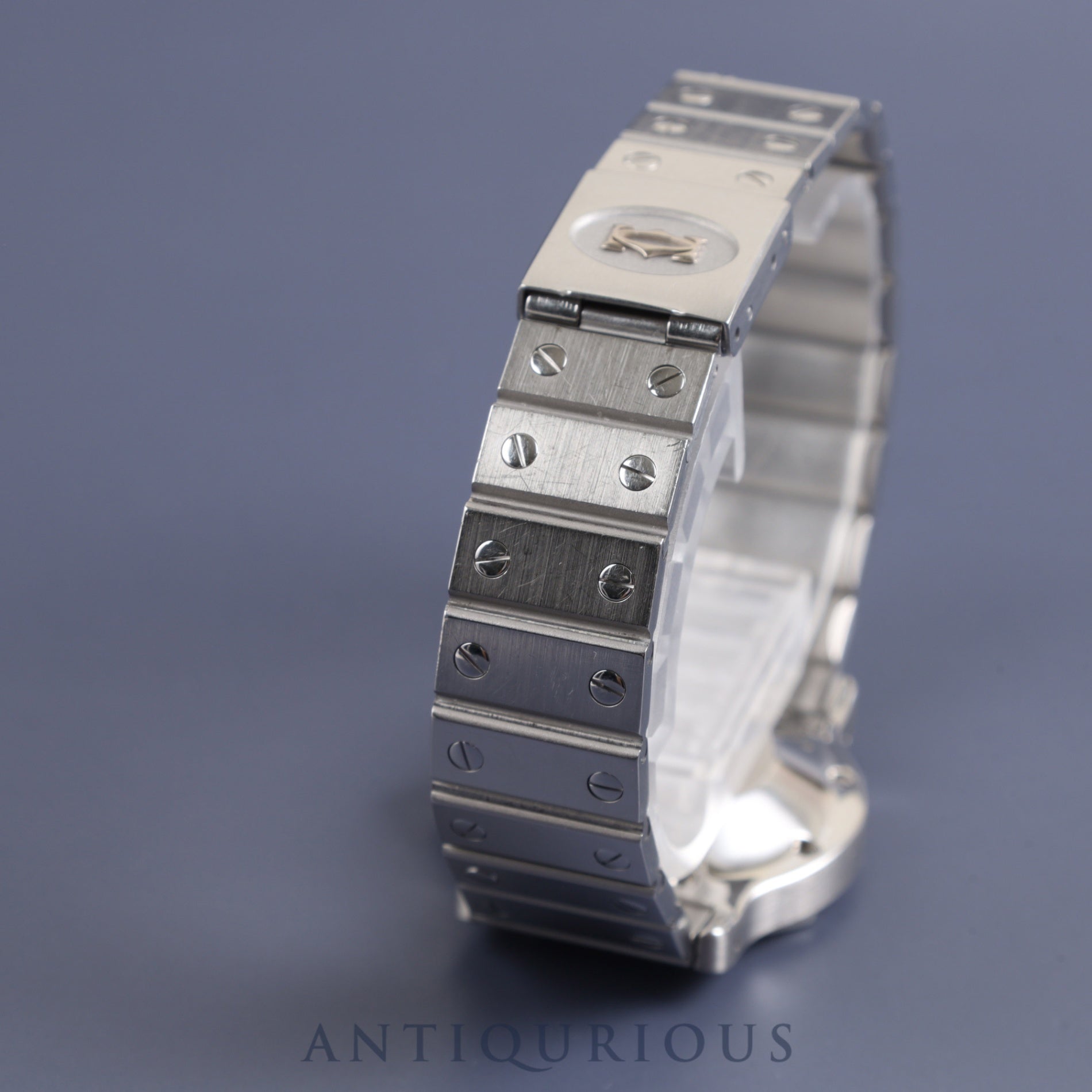 Cartier Santos Octagon LM 2965 Automatic SS SS White Roman dial Box Warranty (no date) Complete service (full maintenance) completed at Cartier boutique