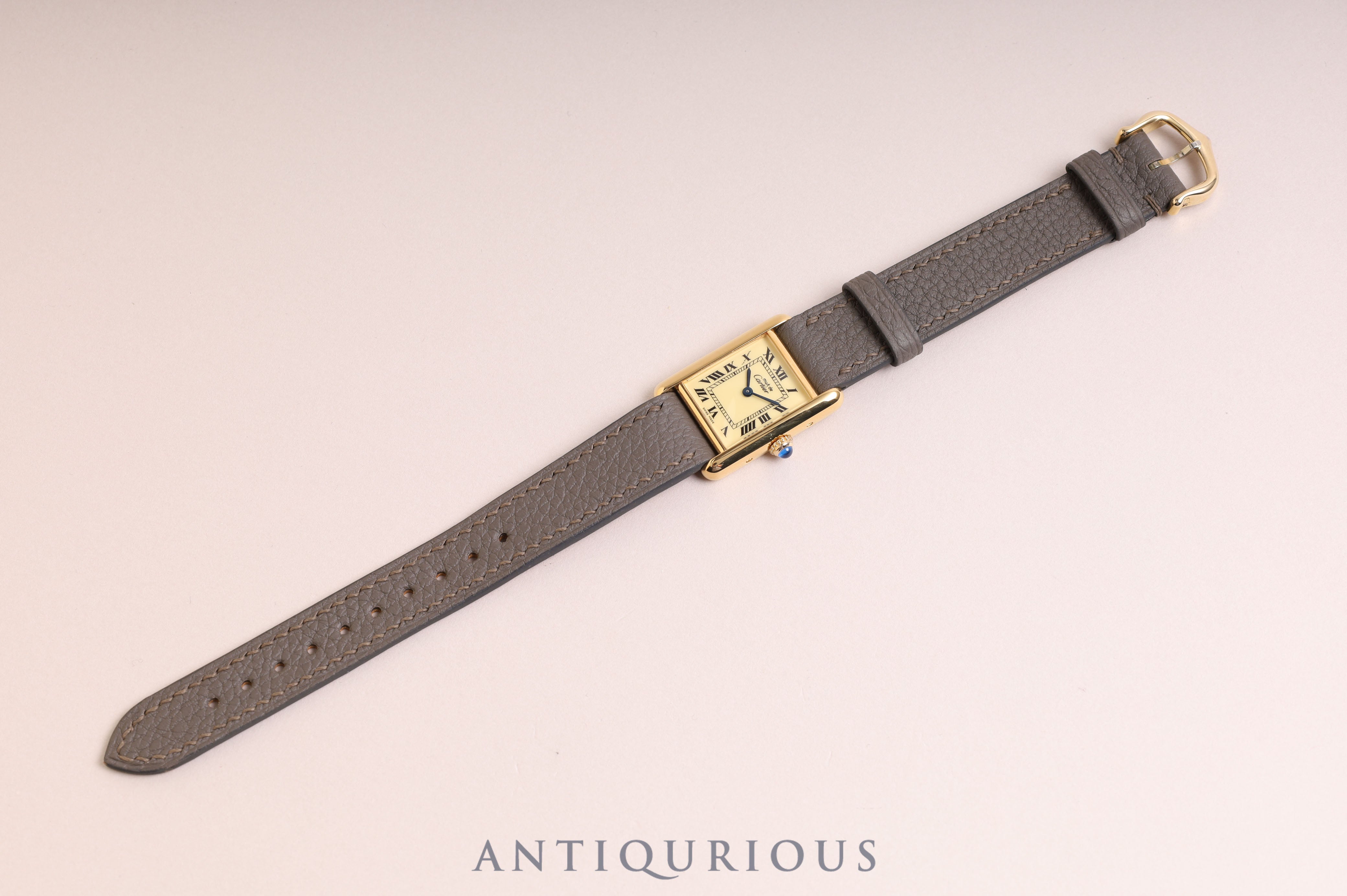 カルティエ マストタンク SM QZ アイボリーローマン文字盤 5057001 コンプリートサービス 新品仕上げ済み