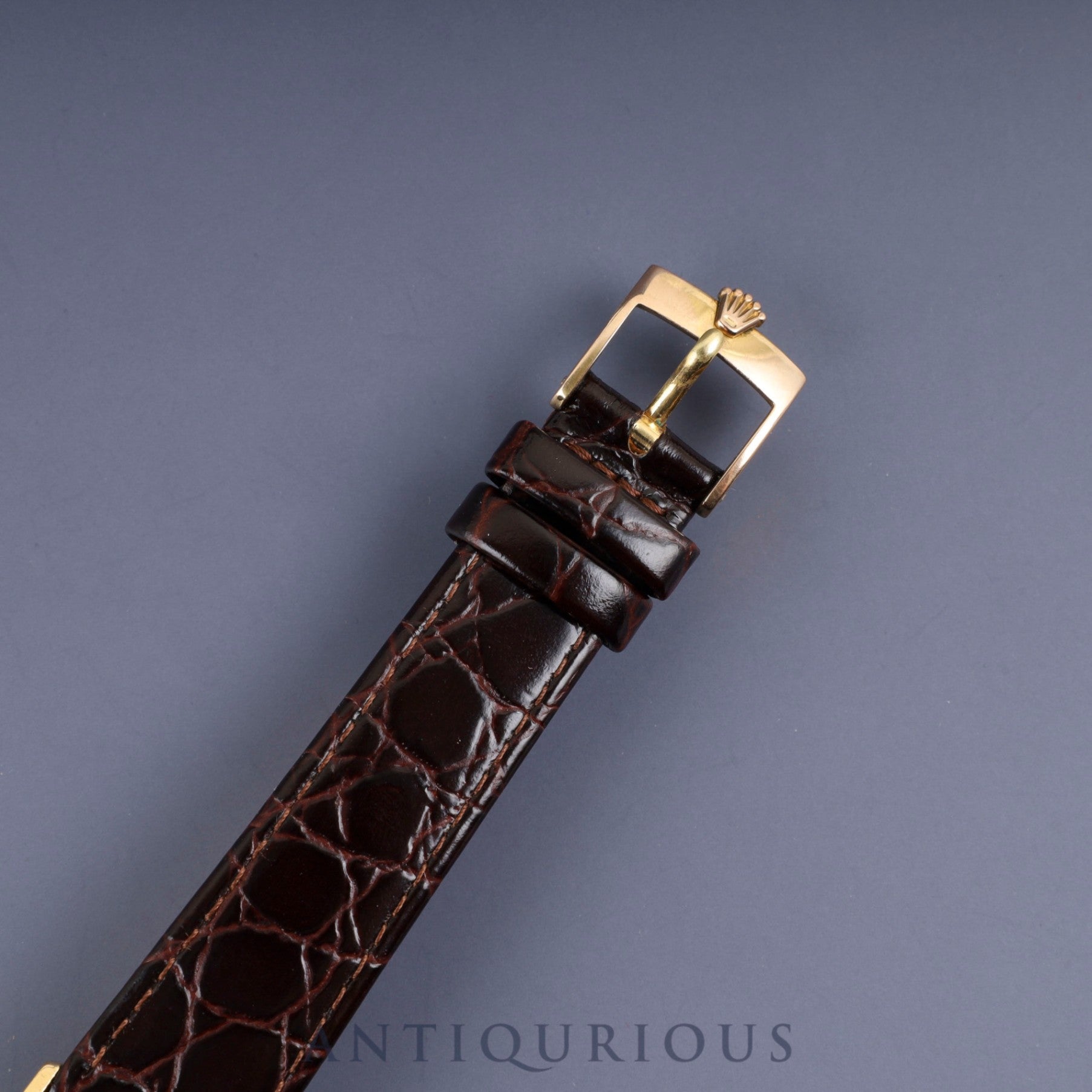 Rolex Cellini 4112 Manual Winding Cal. 1601 750 Leather Strap Genuine Buckle (GP) Gold Dial 43 Series (1975) Warranty (1984) Overhauled