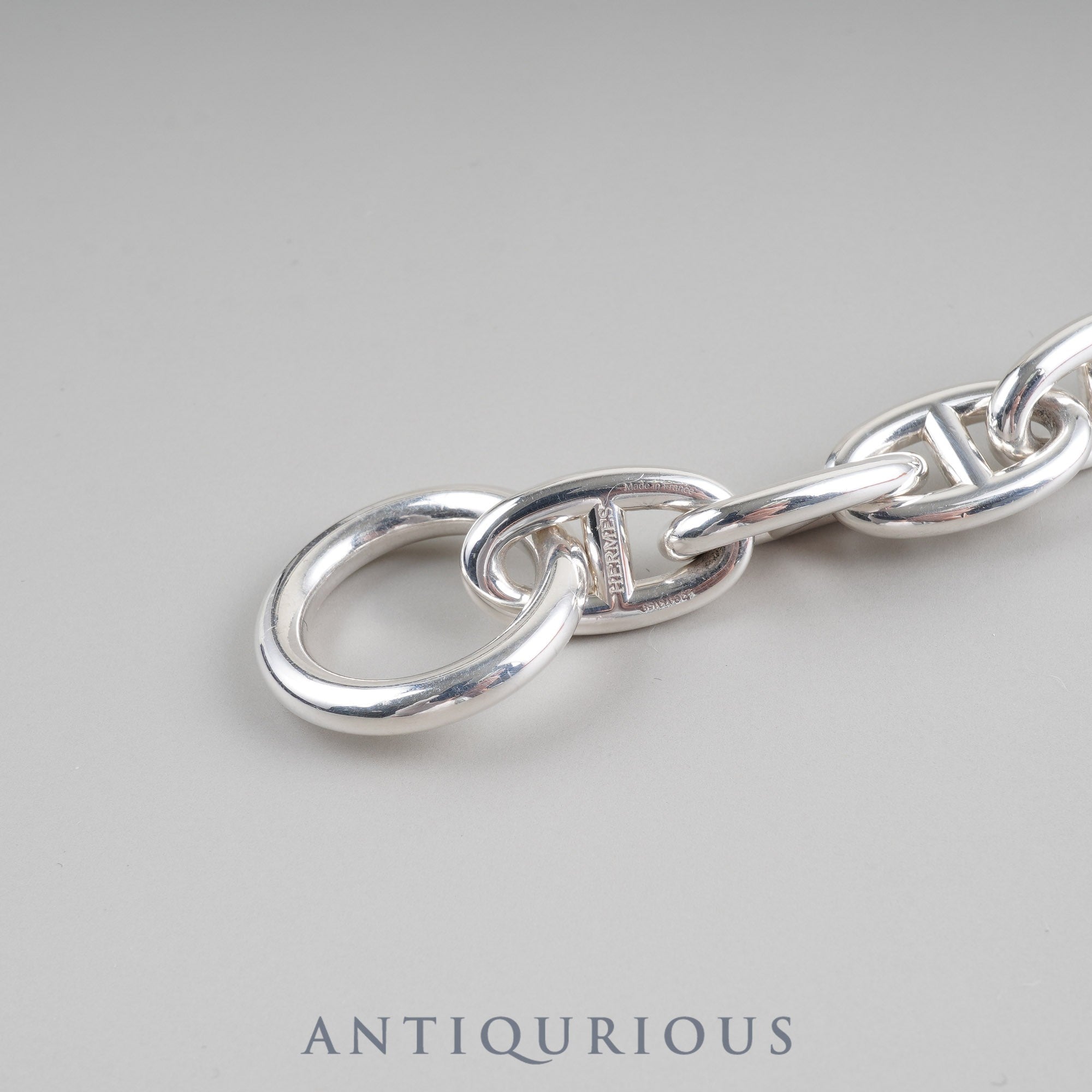 エルメス ブレスレット シェーヌダンクル GM SV925 14コマ 箱 23年刻