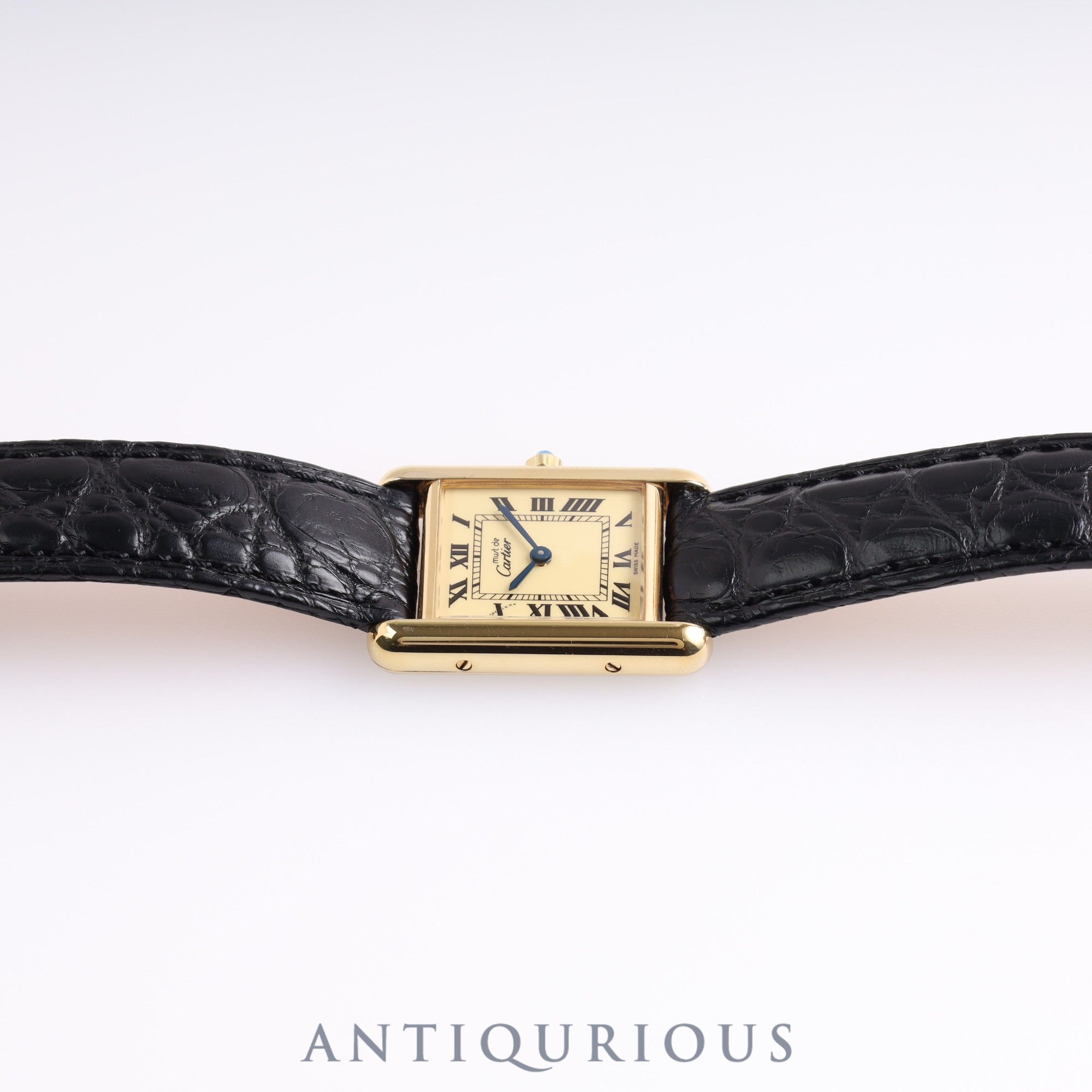 カルティエ マストタンク SM QZ アイボリーローマン文字盤