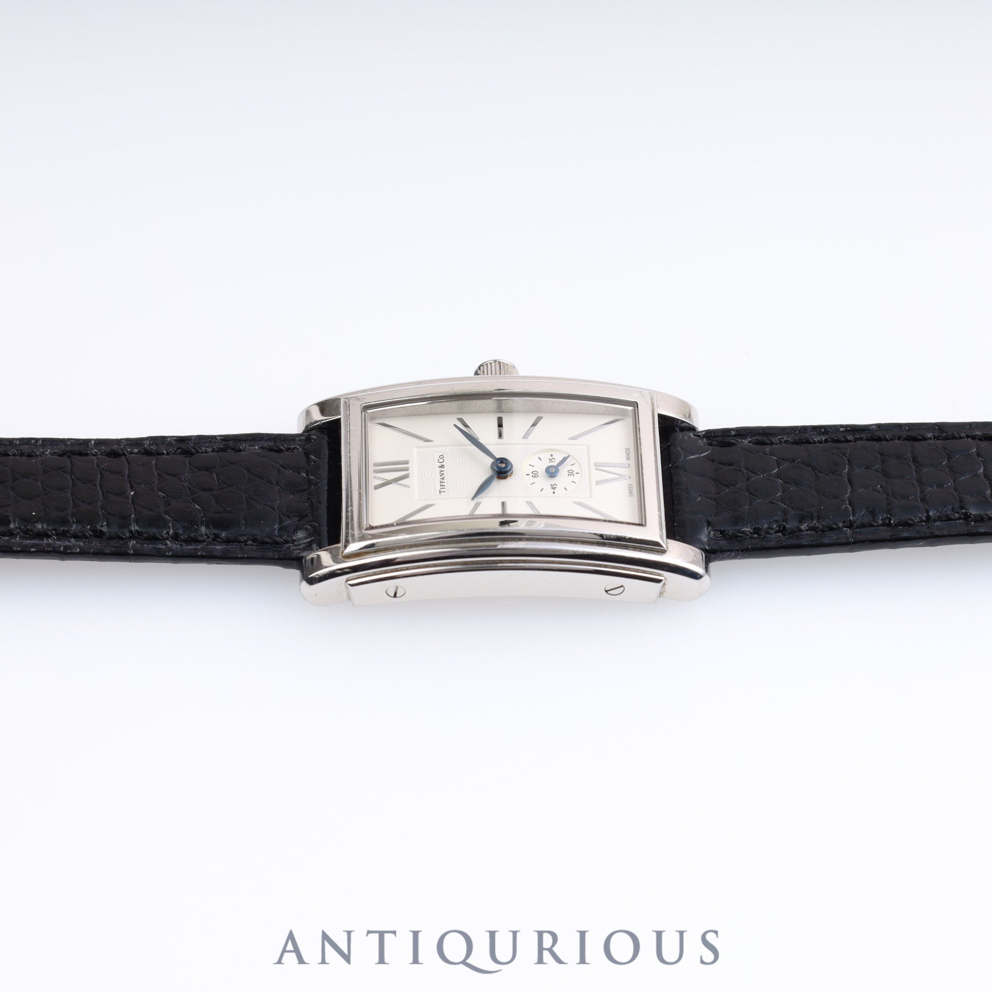 ティファニー グランドスモールセコンド Z0035.13.10A21A40A クォーツ Cal.989.153 SS 革 純正尾錠(SS)シルバー文字盤 保証書