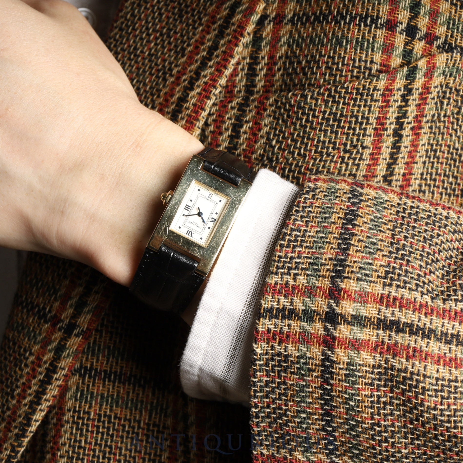 ショーメ スティル・ドゥ・ショーメ 750 クォーツ Cal.- YG 純正尾錠(GP)アイボリー文字盤 オーバーホール済み