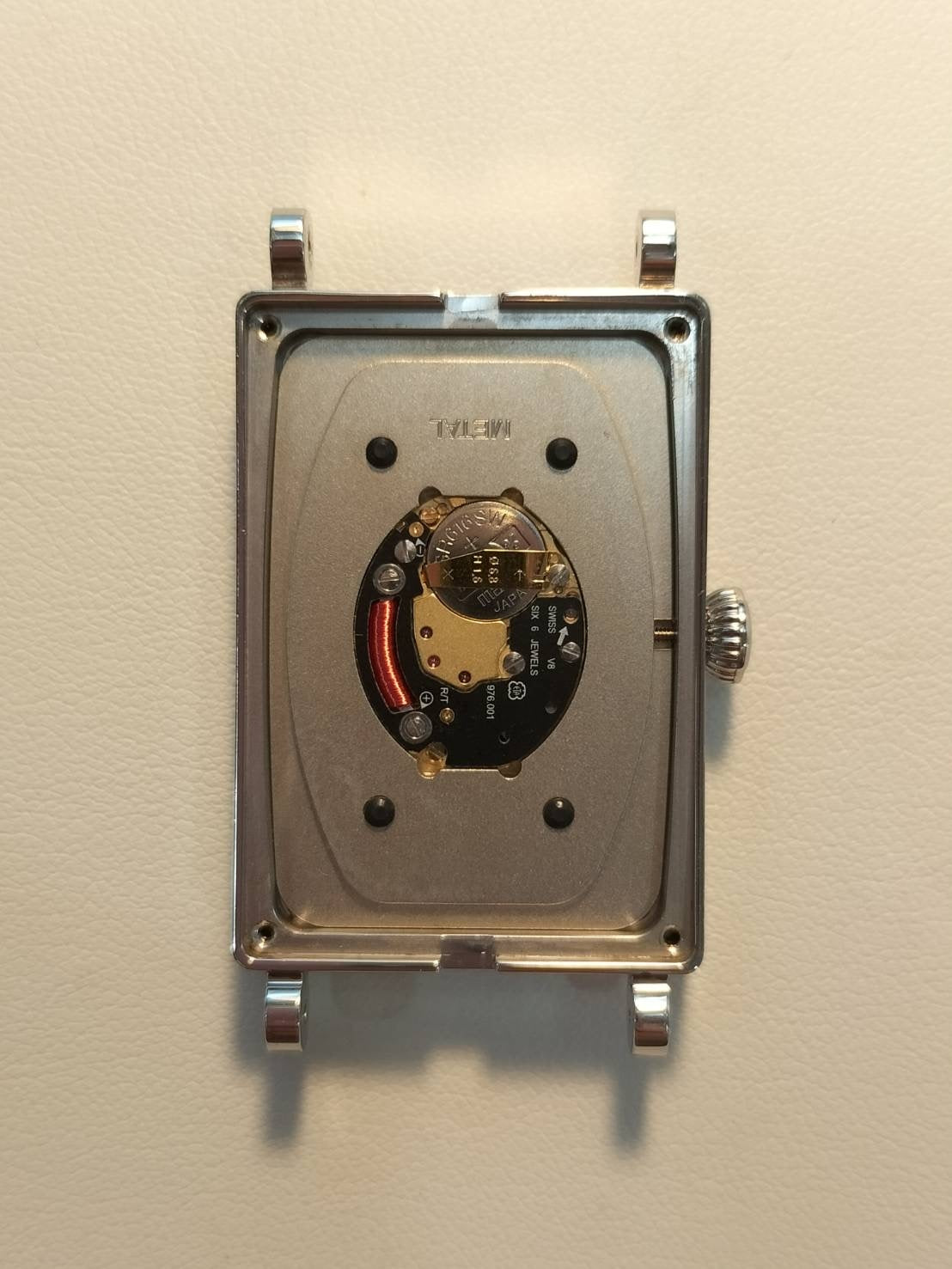 Tiffany Gallery Z3002.10.10A21A68A Quartz Cal.976.001 SS Leather Genuine Buckle (SS) Silver Dial Overhauled