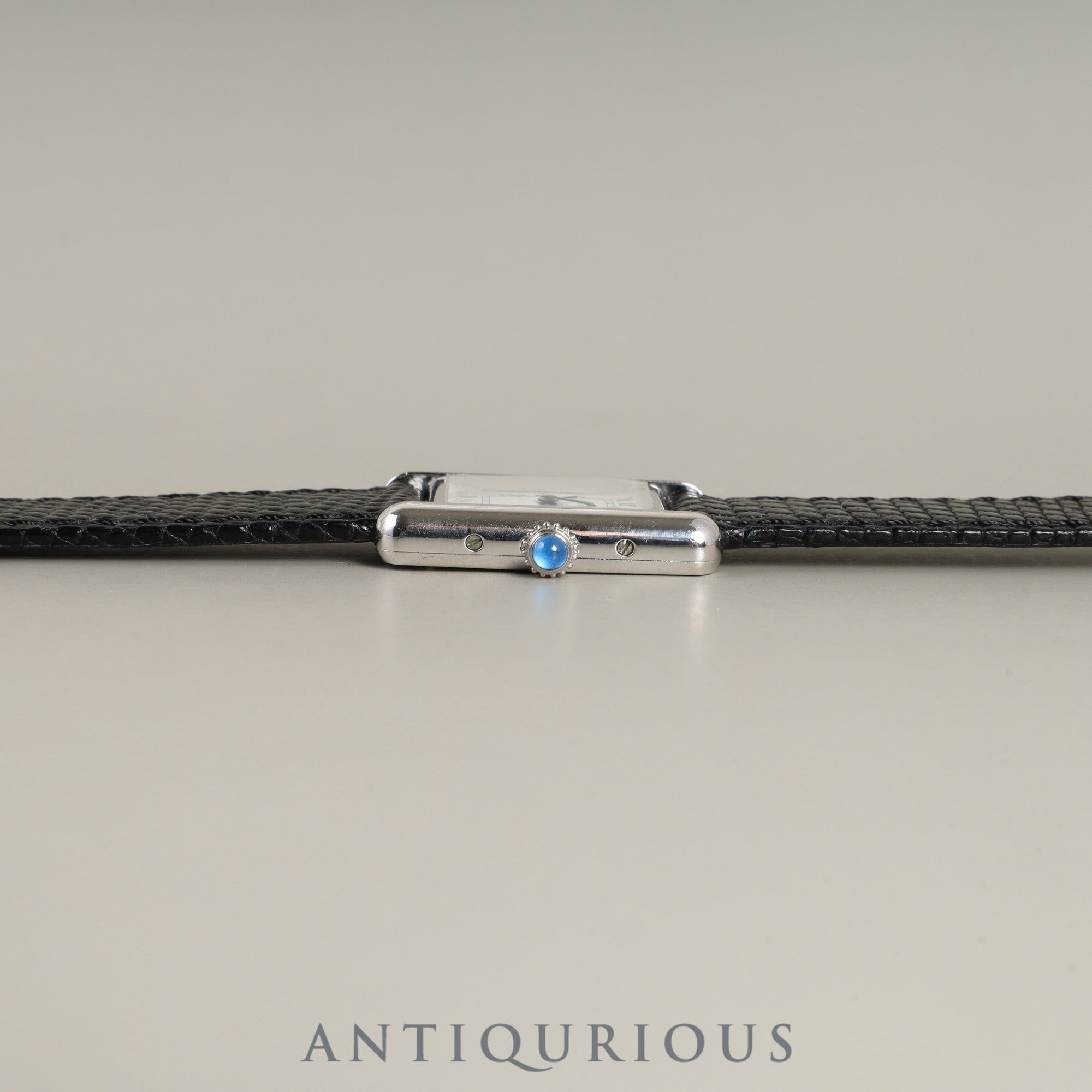 カルティエ マストタンク SM 6057002 クォーツ Cal.057 SV925 革 純正尾錠(SS)ホワイトローマン文字盤 オーバーホール済み 新品仕上げ済み