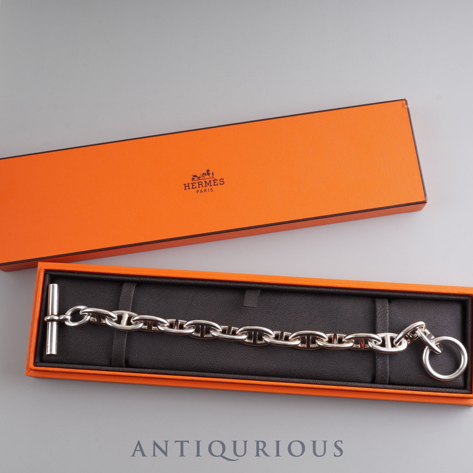 Hermes Bracelet Chaine d'Ancre GM 14 links SV925 Box