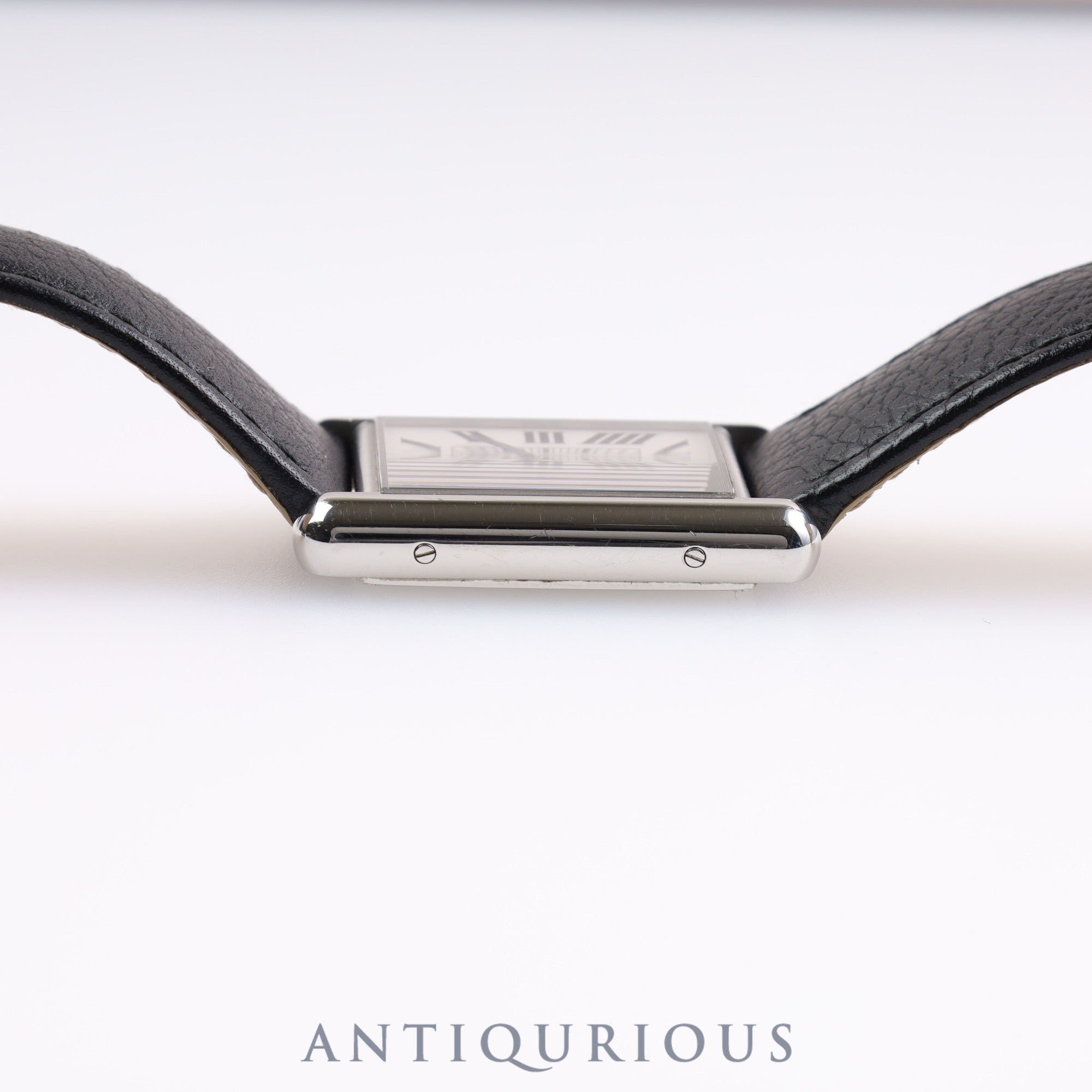 カルティエ タンクマスト LM QZ WSTA0041 / 4323 SS 革 純正尾錠(SS)シルバー文字盤 箱 保証書(2021年)