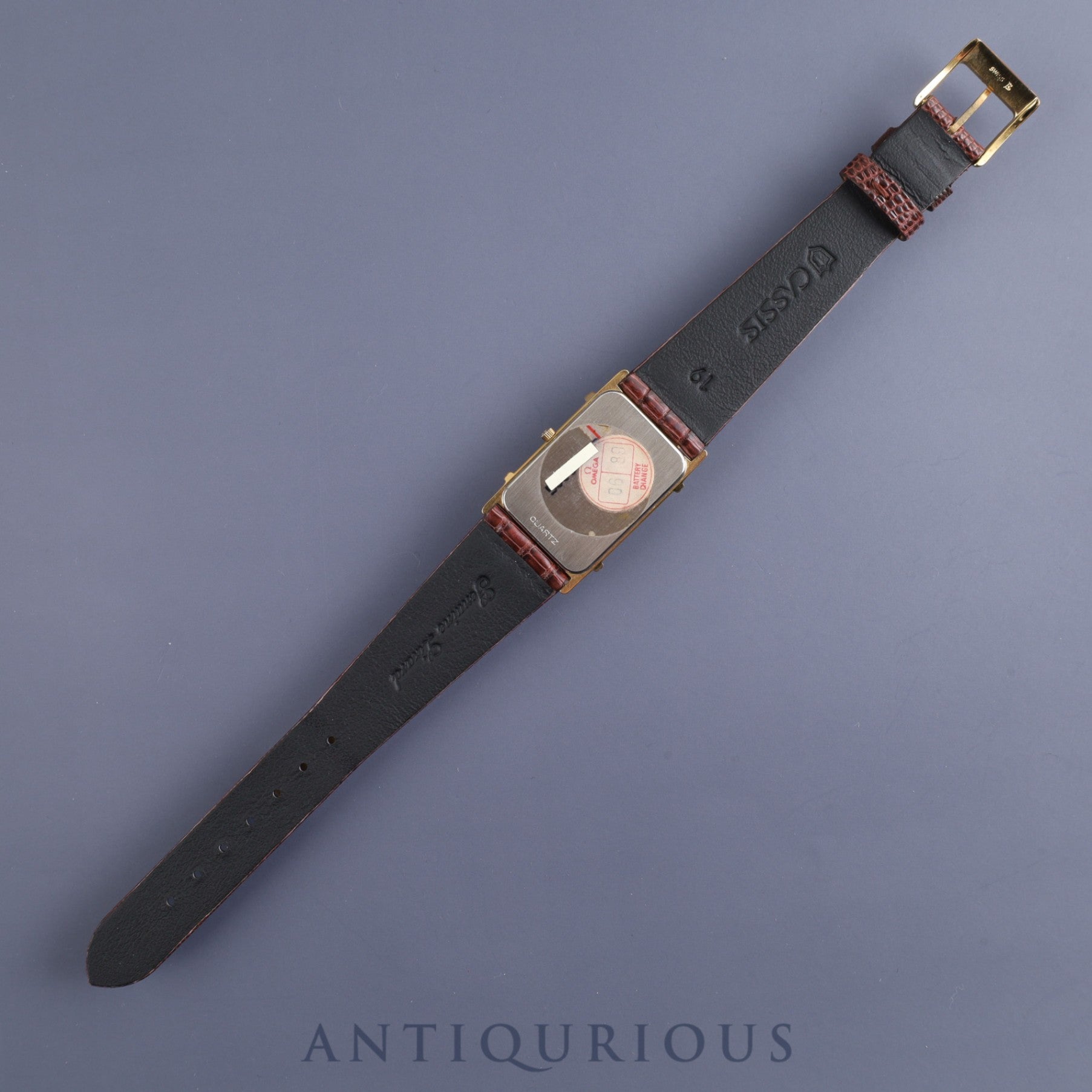 オメガ デ・ヴィル 19102300 クォーツ Cal.279 001/ 1455 GP 革 純正尾錠(GP)ゴールド文字盤 箱 オーバーホール済み