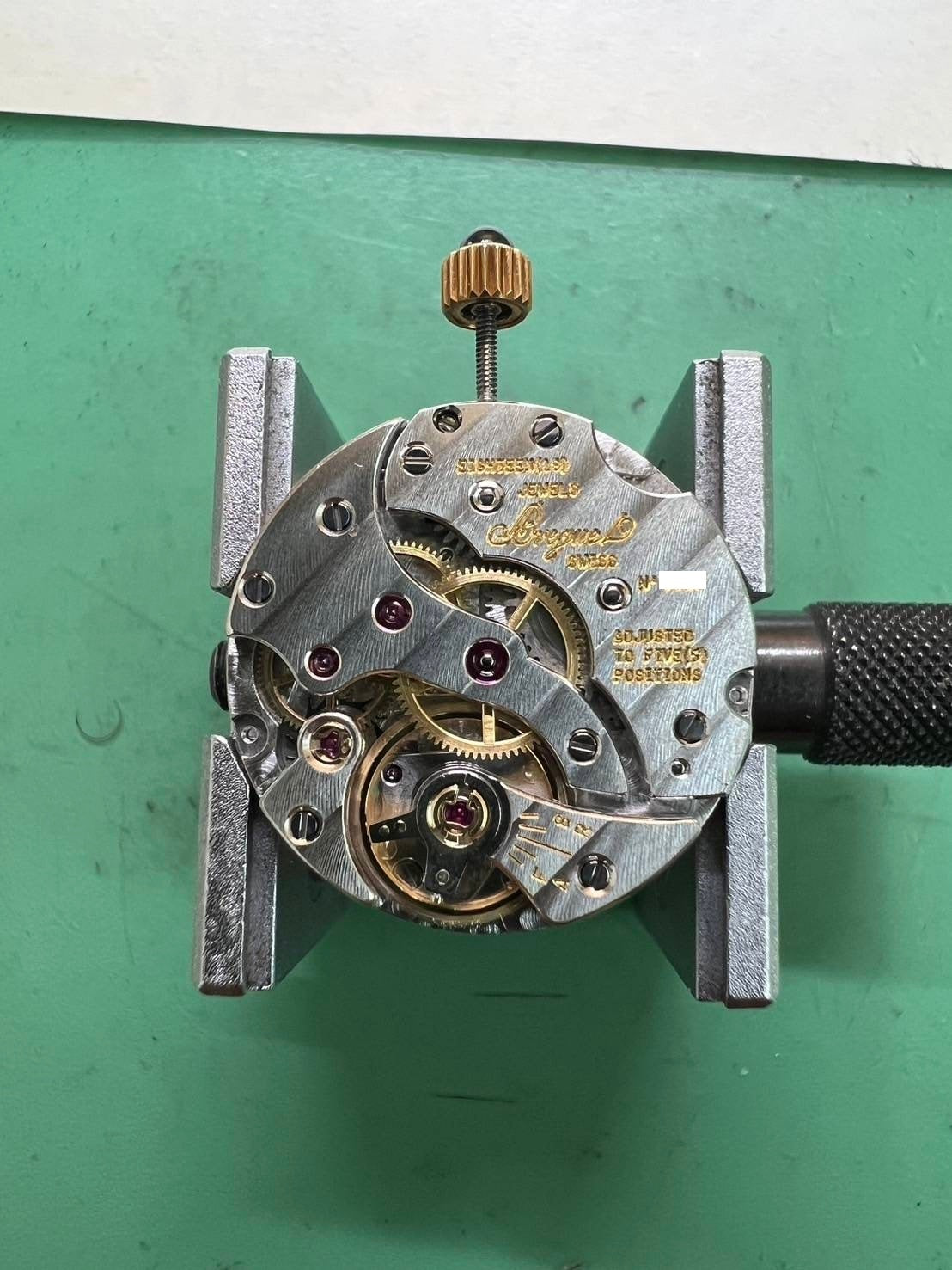 ブレゲ クラシックトノー 3490 手巻き Cal.818/4 YG 革 純正尾錠(750)アイボリー文字盤 オーバーホール済み