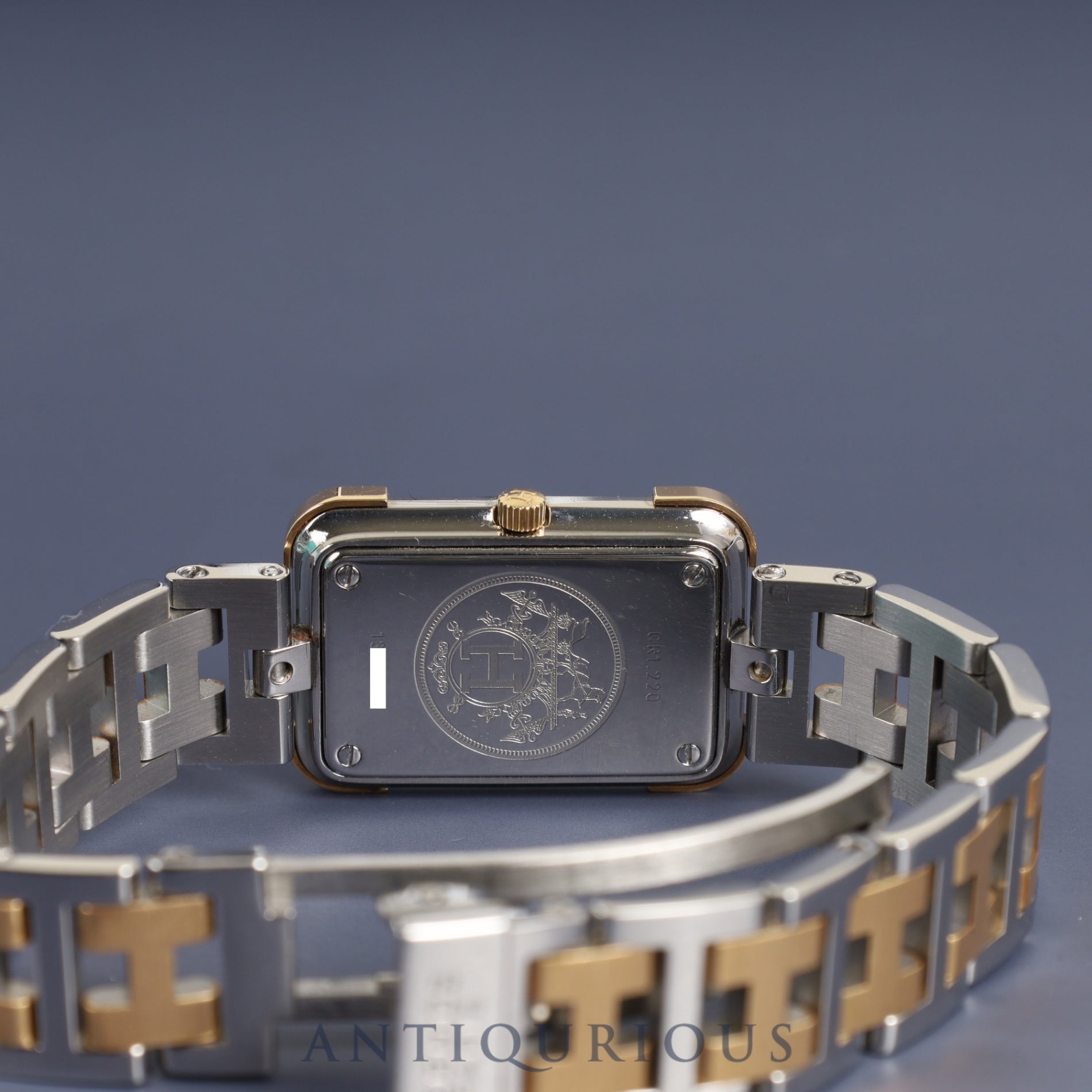 Hermes Cloajour CR1.220 Quartz Cal.976.001 SS/GP SS/GP White Dial Overhauled