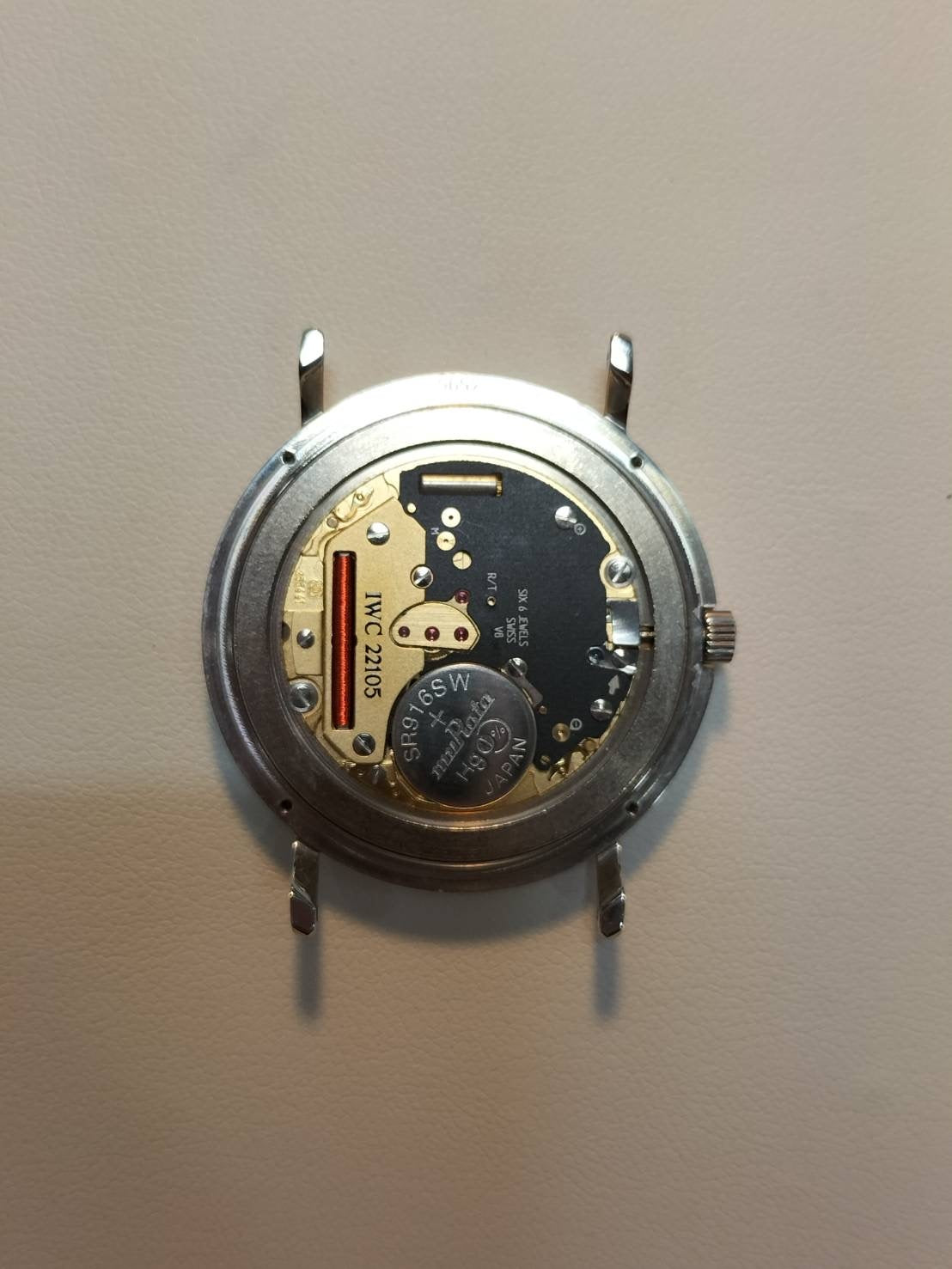 IWC Portofino 3331 Quartz Cal.IWC 22105 SS Leather Genuine Buckle (SS) White Dial Overhauled IWC