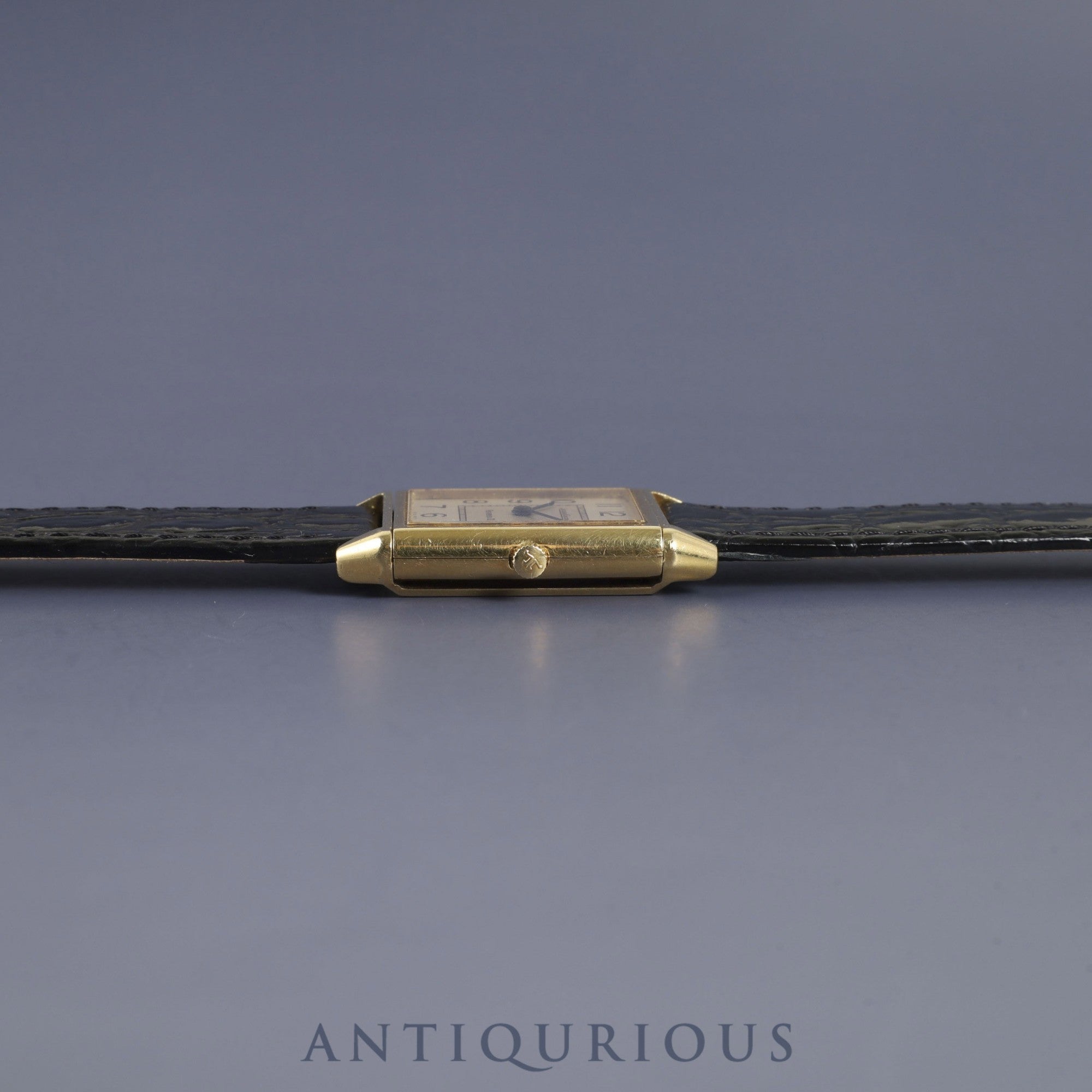 ジャガー・ルクルト レベルソⅡ 1410031 手巻き Cal.- 750 革 純正尾錠(GP) シルバーアラビア文字盤 1980年代製 オーバーホール済み